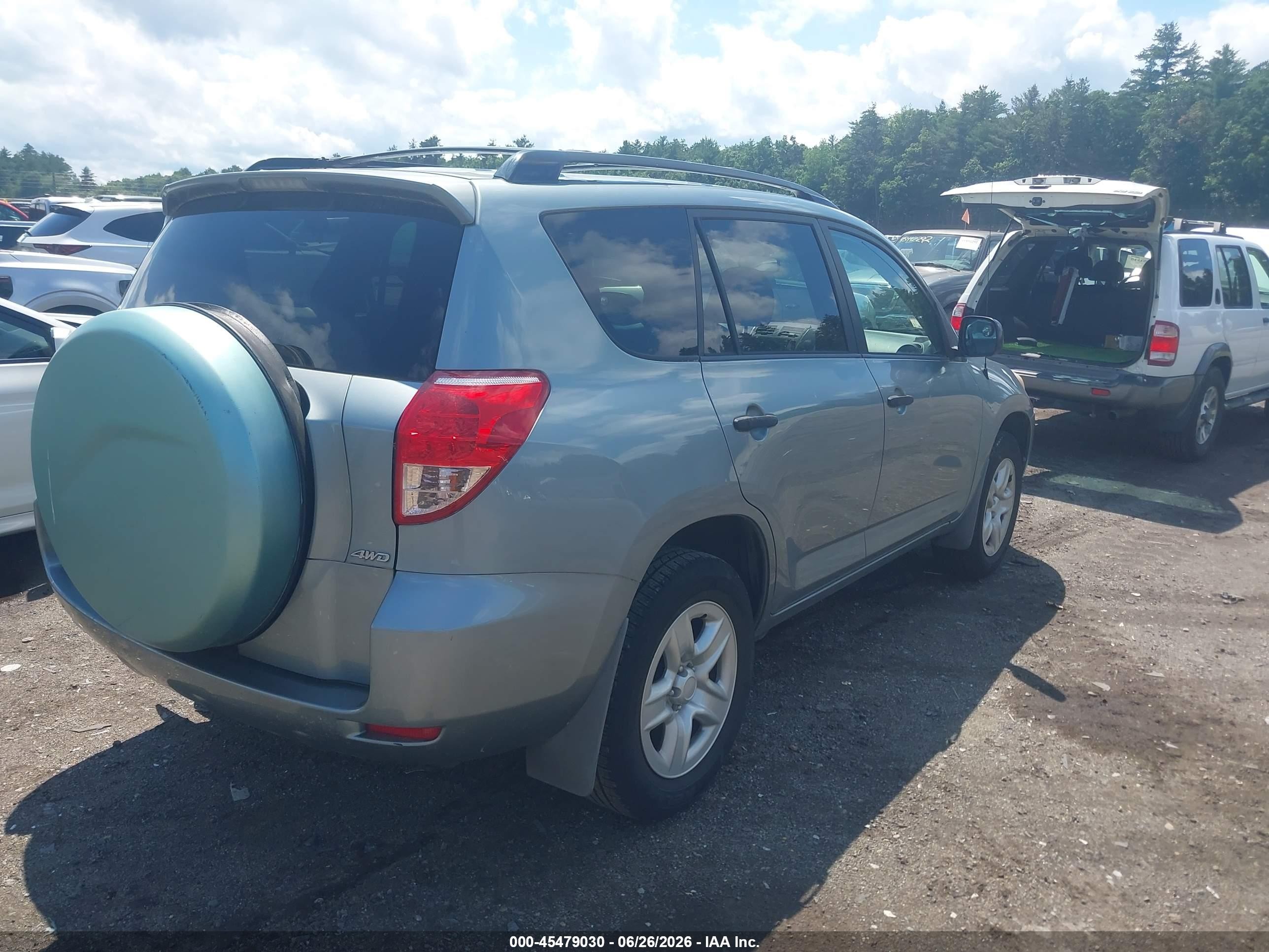 2008 Toyota Rav4   Turquoise vin: JTMBD33V786062266