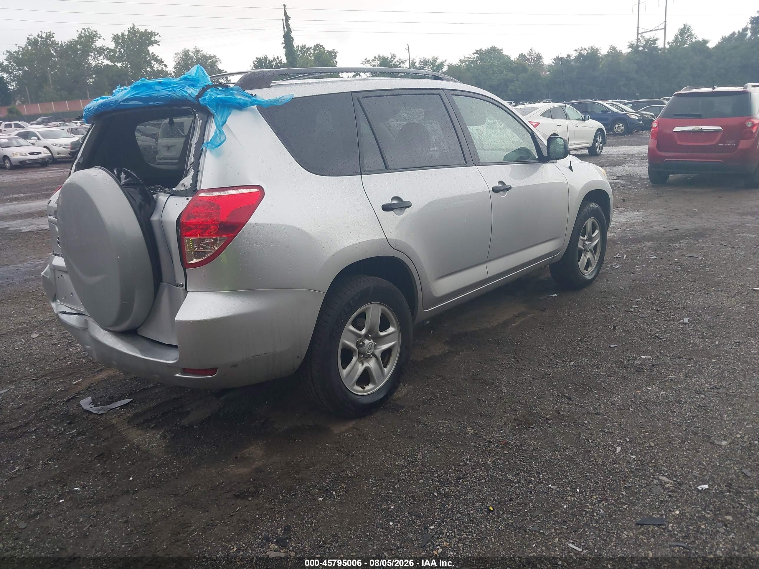 2008 Toyota Rav4   Silver vin: JTMBD33V786064387