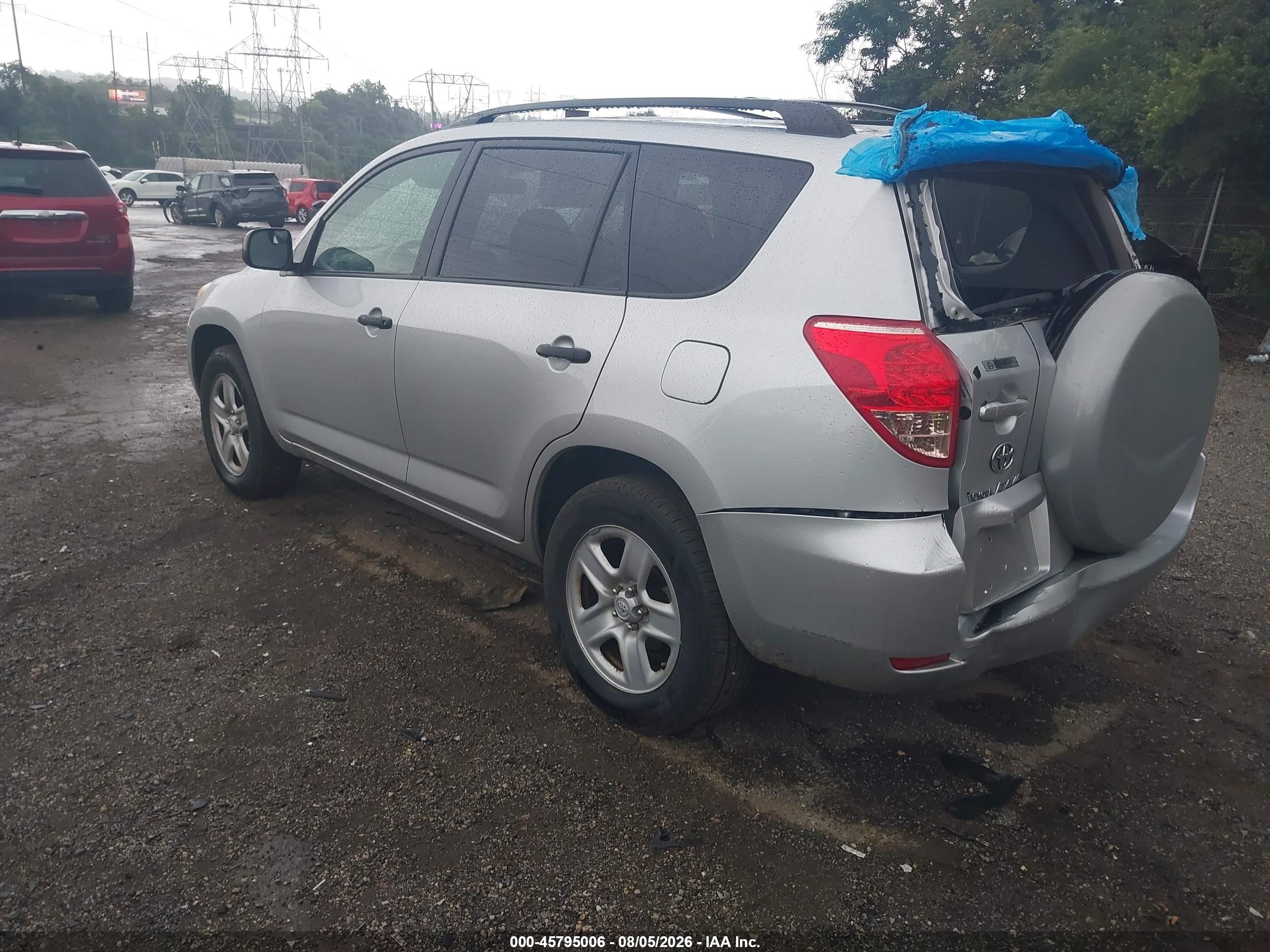 2008 Toyota Rav4   Silver vin: JTMBD33V786064387