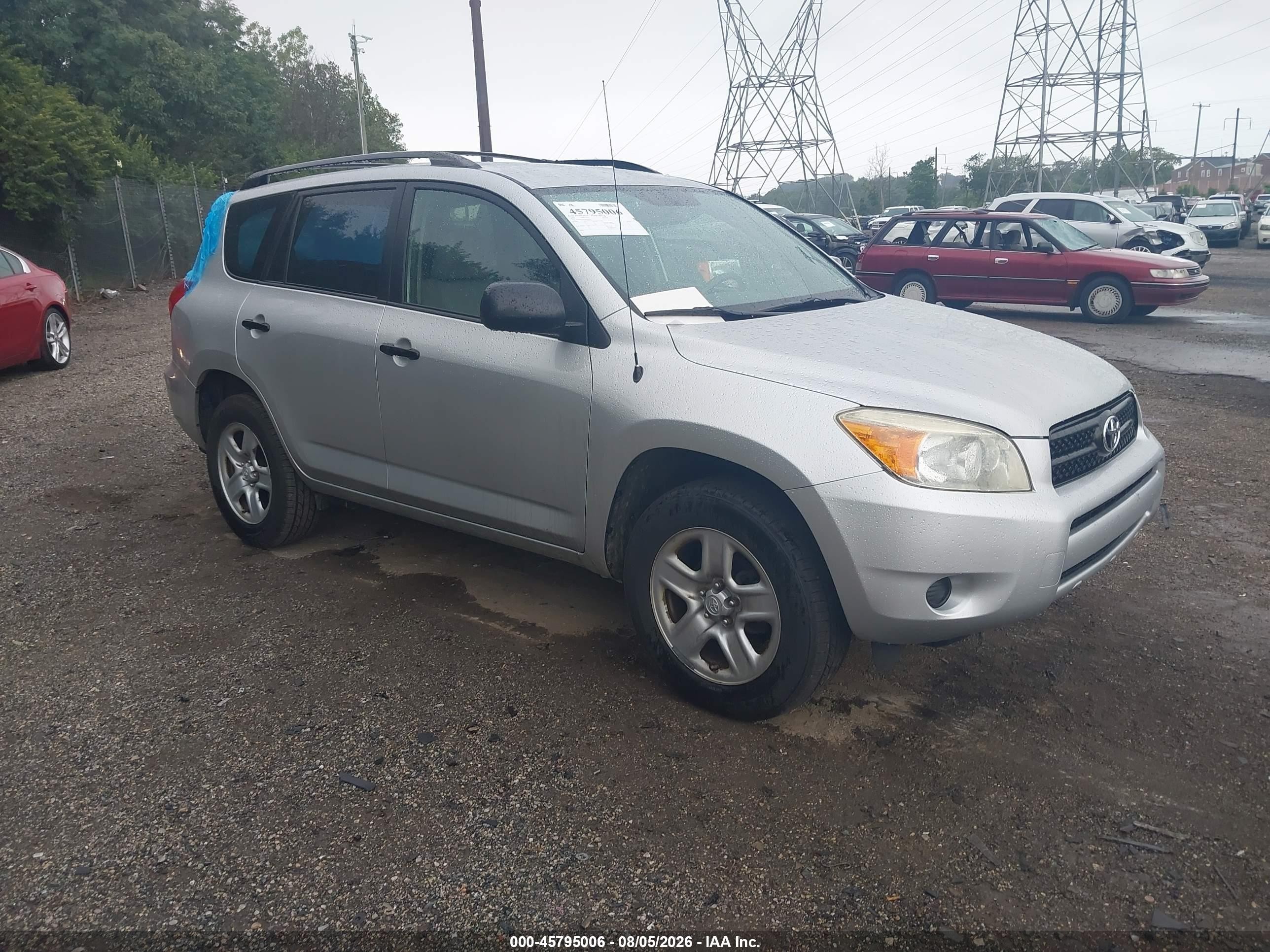 2008 Toyota Rav4   Silver vin: JTMBD33V786064387