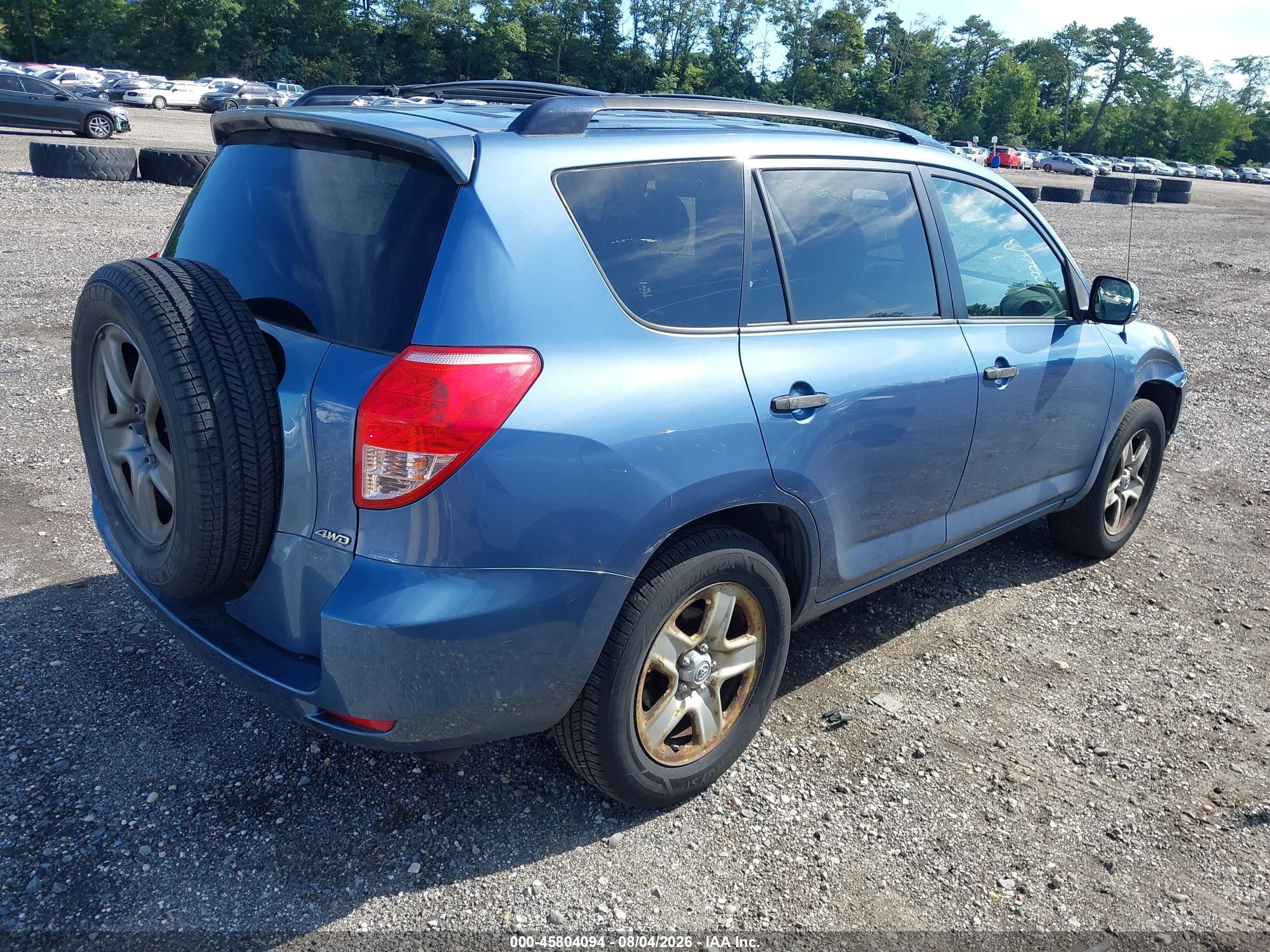 2008 Toyota Rav4   Blue vin: JTMBD33V786073719