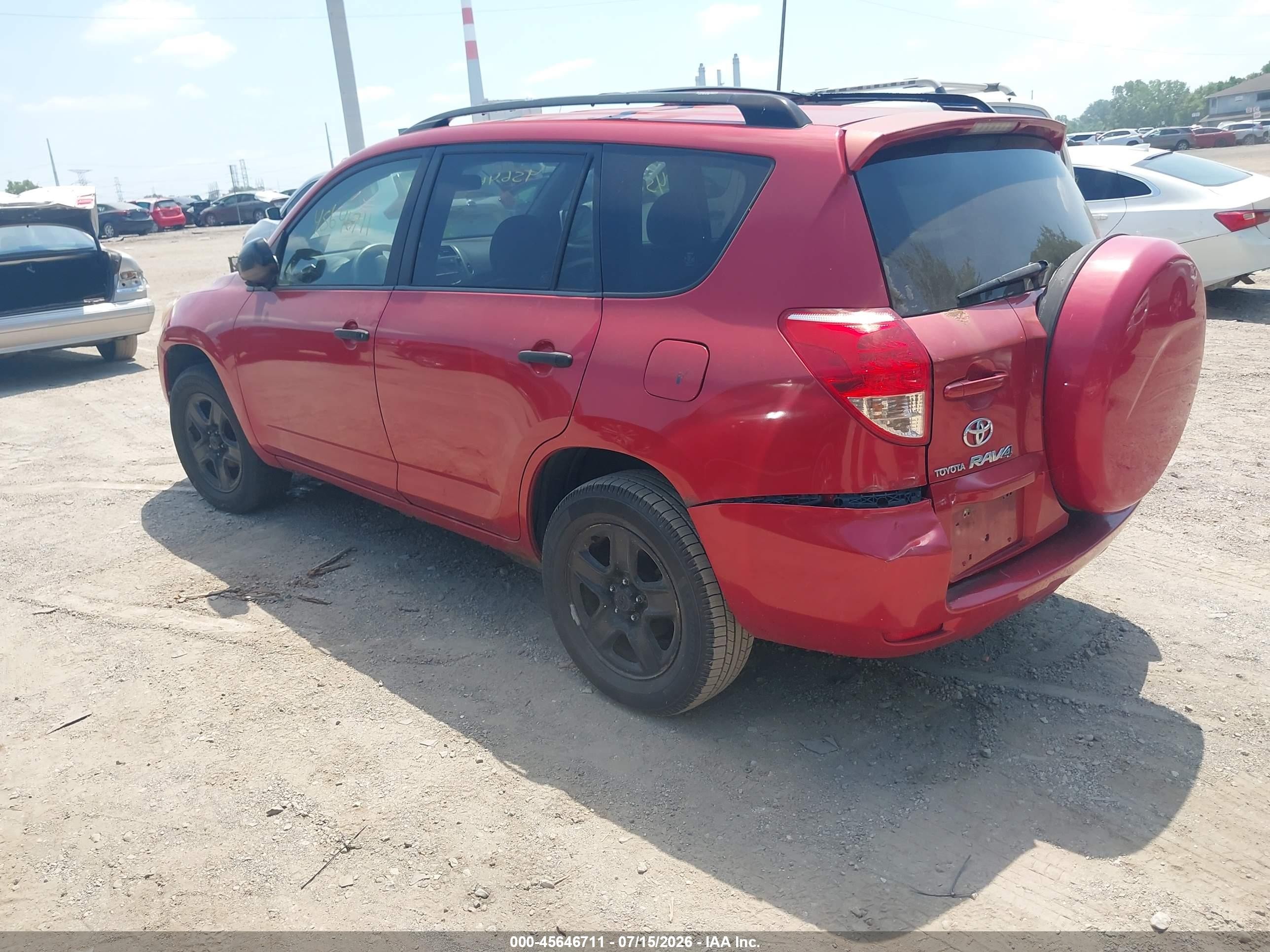 2008 Toyota Rav4   Red vin: JTMBD33V786074093