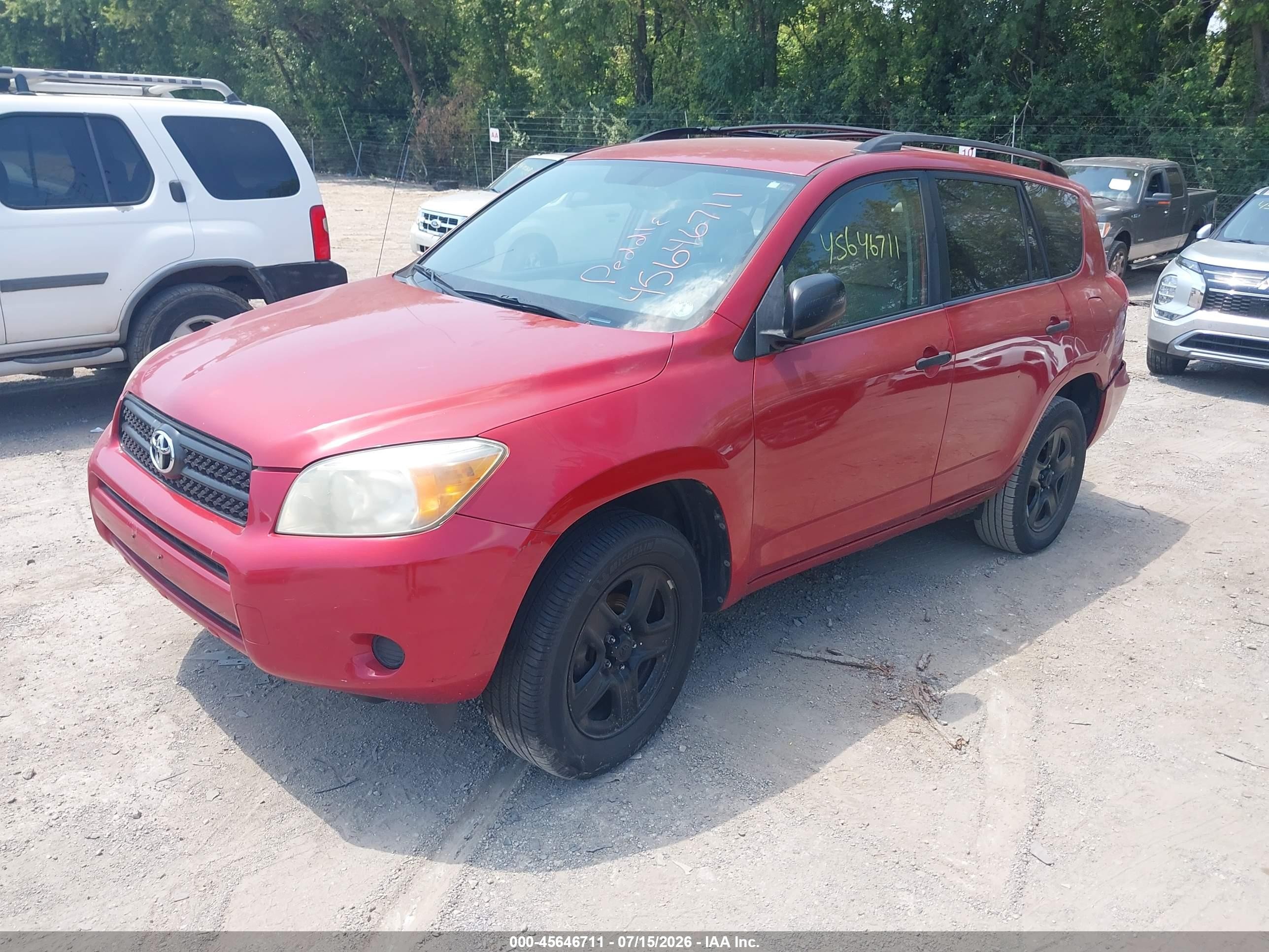 2008 Toyota Rav4   Red vin: JTMBD33V786074093