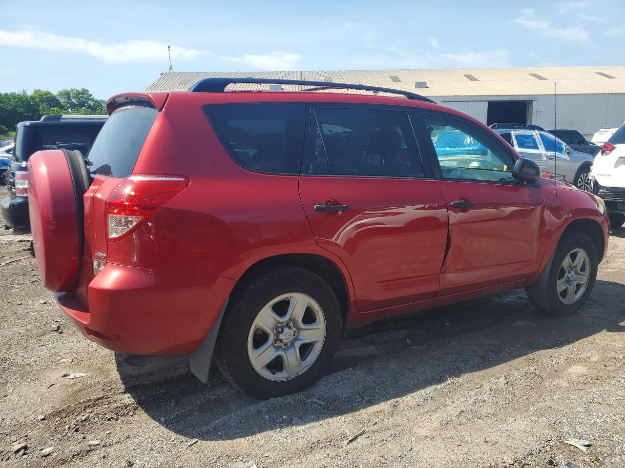 2008 Toyota Rav4 Base Red vin: JTMBD33V786075535