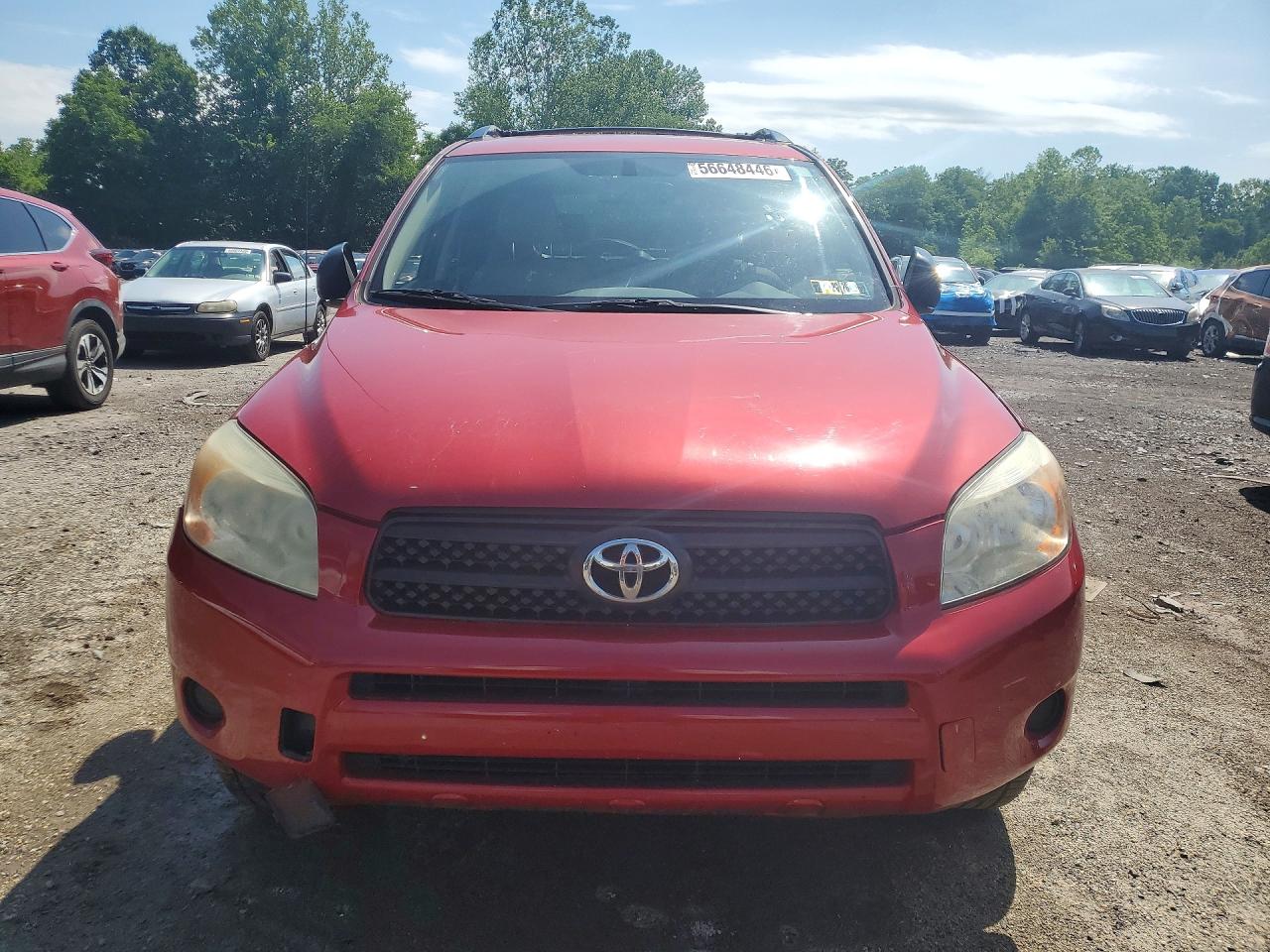 2008 Toyota Rav4 Base Red vin: JTMBD33V786075535