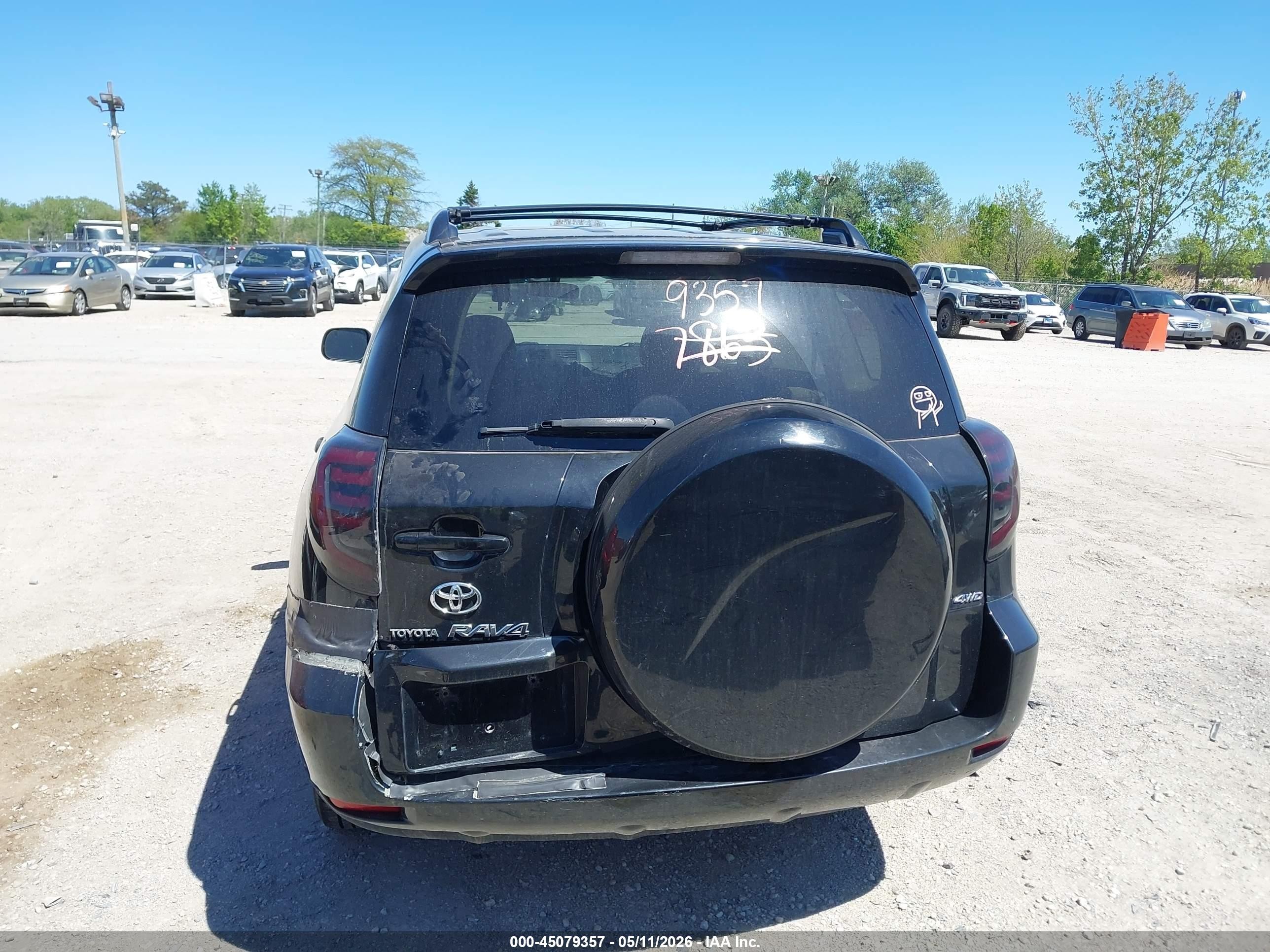 2006 Toyota Rav4   Black vin: JTMBD33V865010034