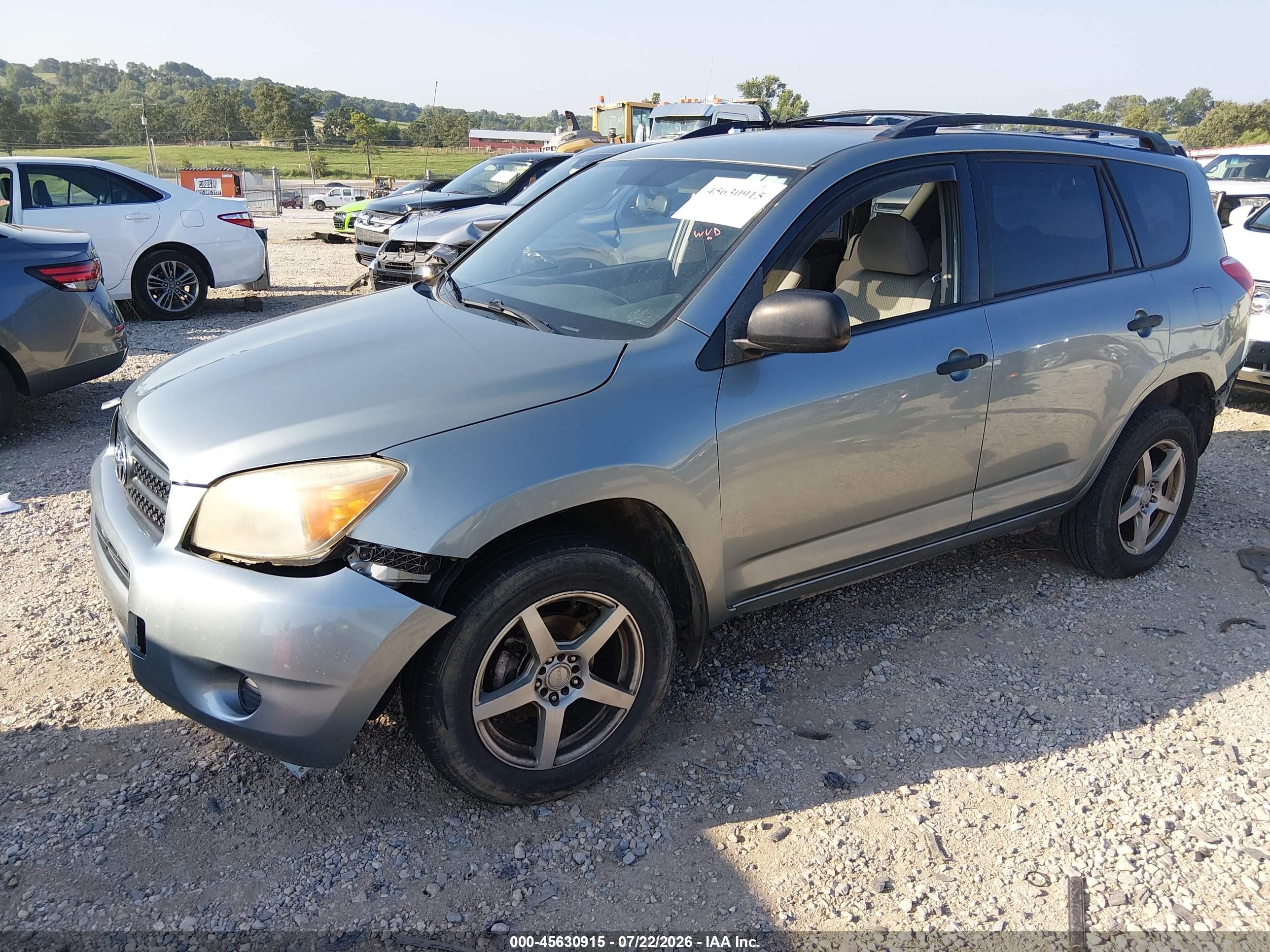 2007 Toyota Rav4   Gray vin: JTMBD33V876050318