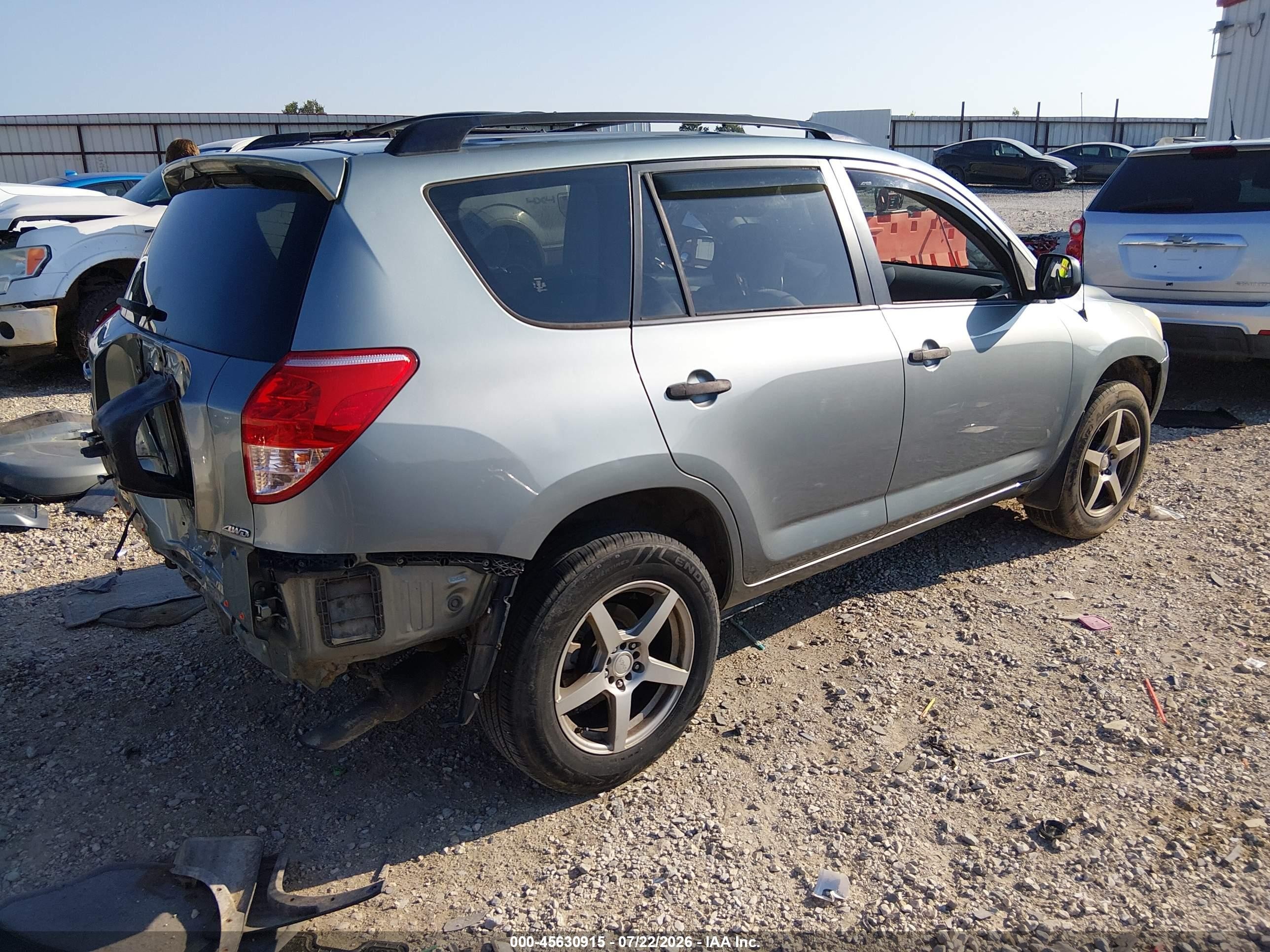 2007 Toyota Rav4   Gray vin: JTMBD33V876050318