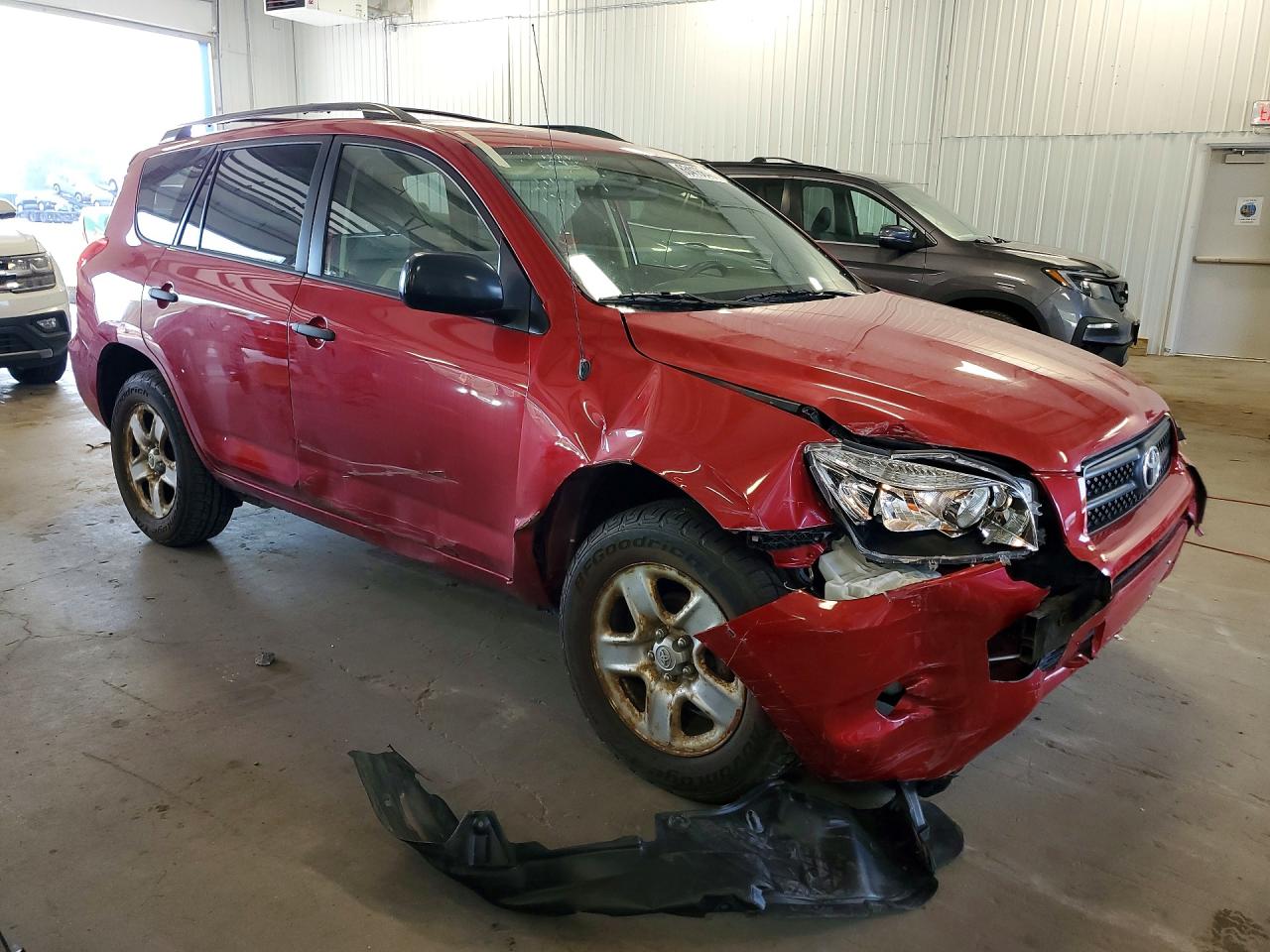 2008 Toyota Rav4 Base Red vin: JTMBD33V885159983
