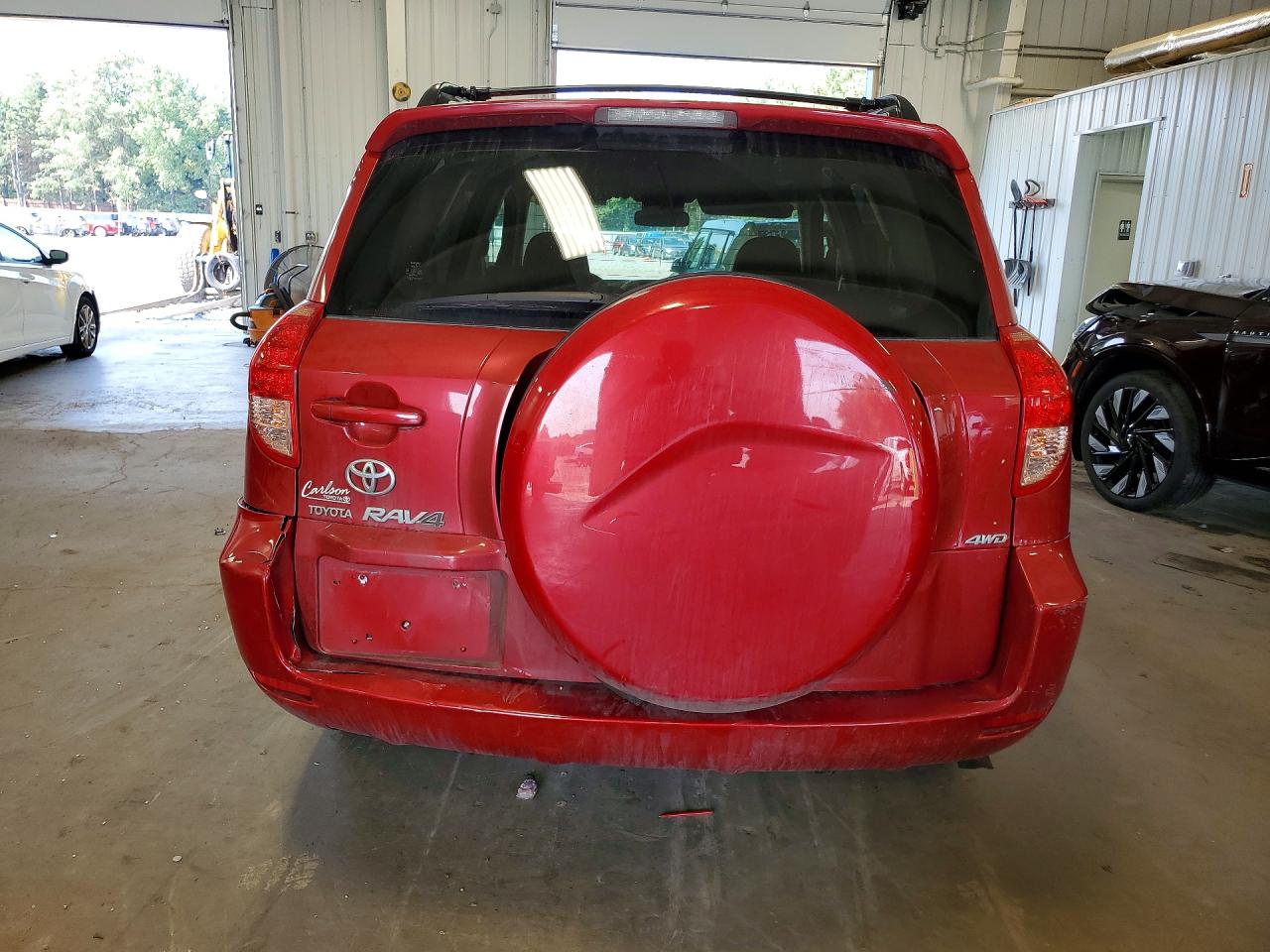 2008 Toyota Rav4 Base Red vin: JTMBD33V885159983