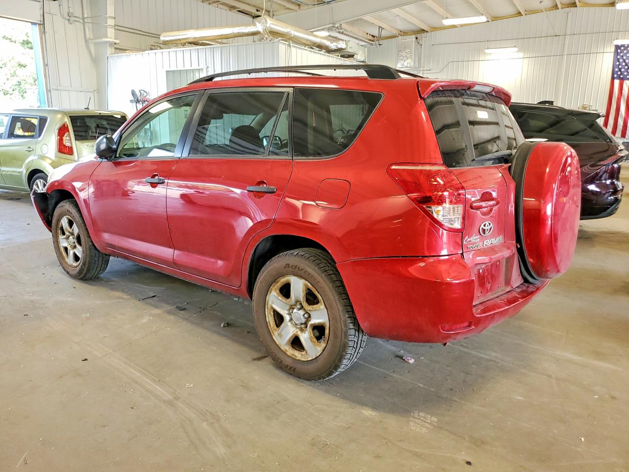 2008 Toyota Rav4 Base Red vin: JTMBD33V885159983
