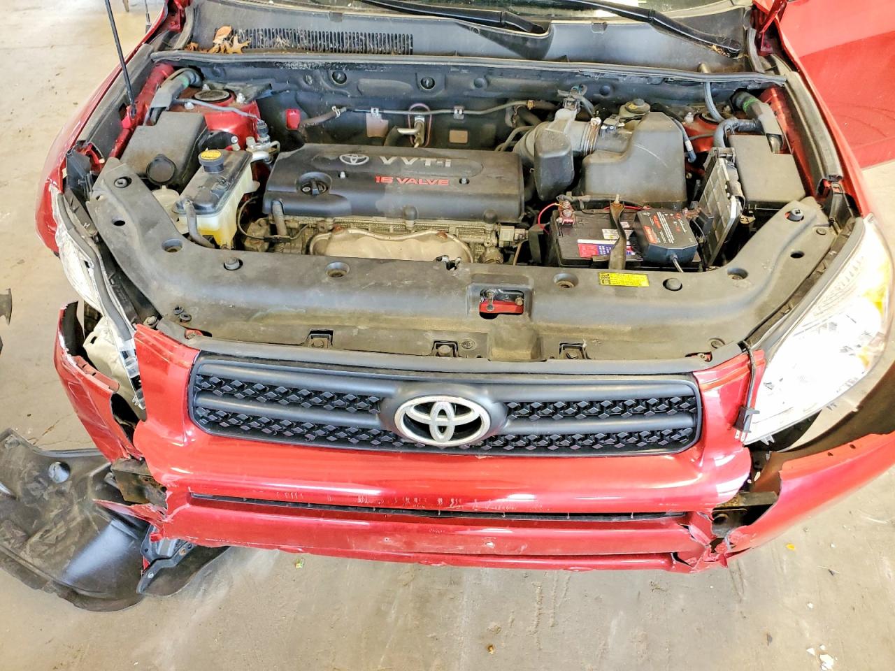 2008 Toyota Rav4 Base Red vin: JTMBD33V885159983