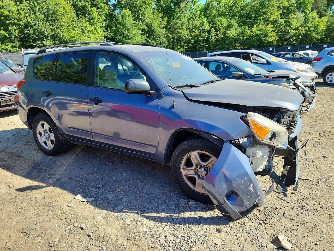 2008 Toyota Rav4 Base Blue vin: JTMBD33V885180896