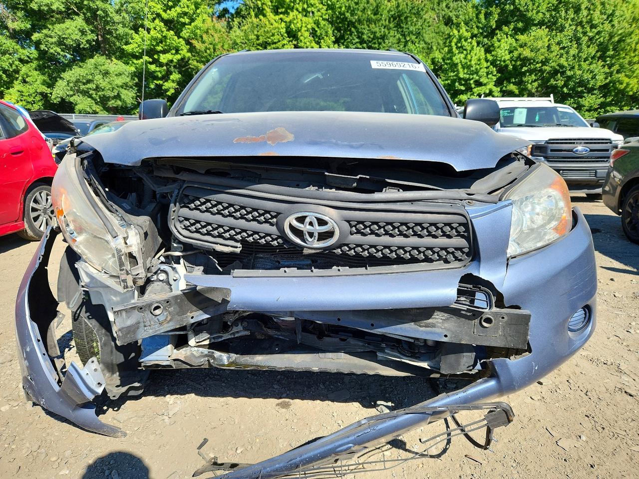 2008 Toyota Rav4 Base Blue vin: JTMBD33V885180896