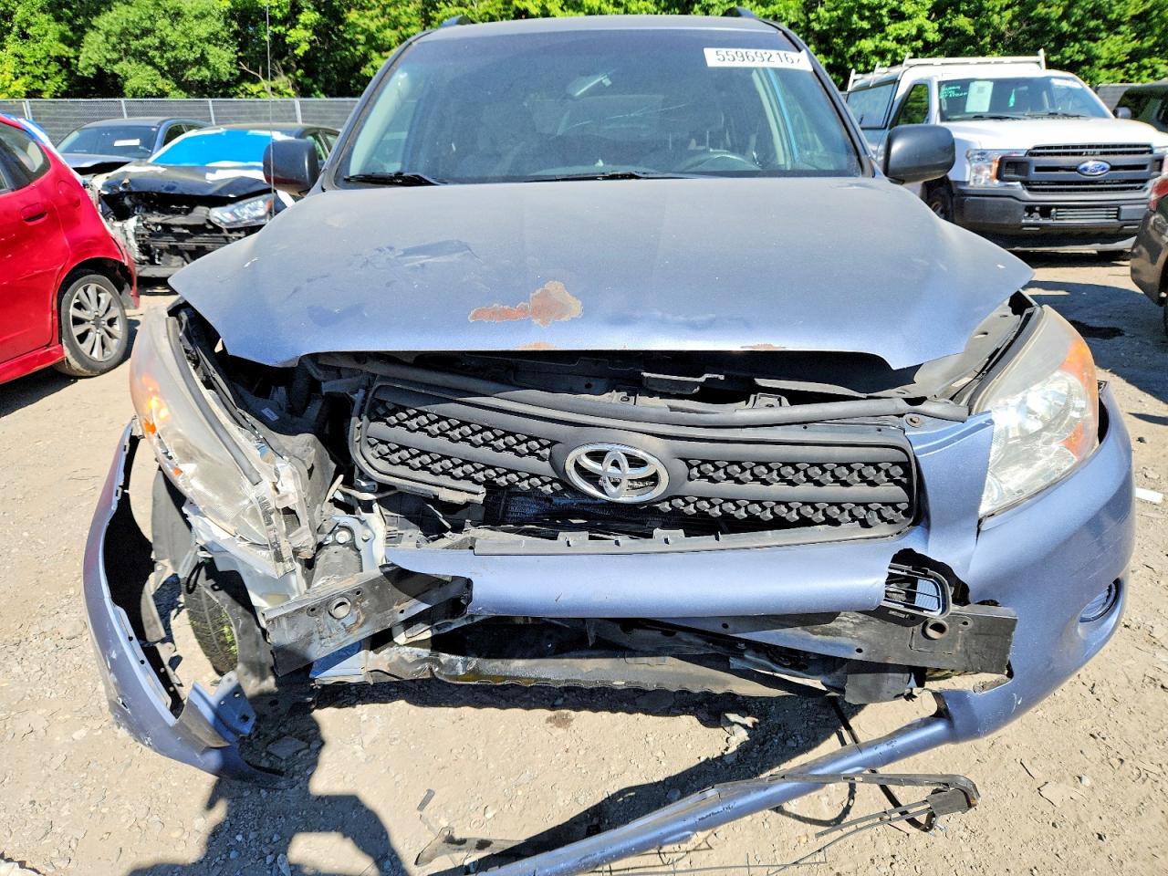 2008 Toyota Rav4 Base Blue vin: JTMBD33V885180896