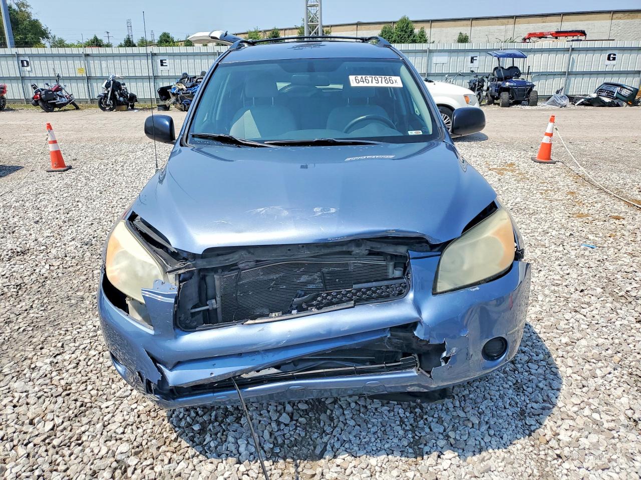 2008 Toyota Rav4 Base Blue vin: JTMBD33V885215078