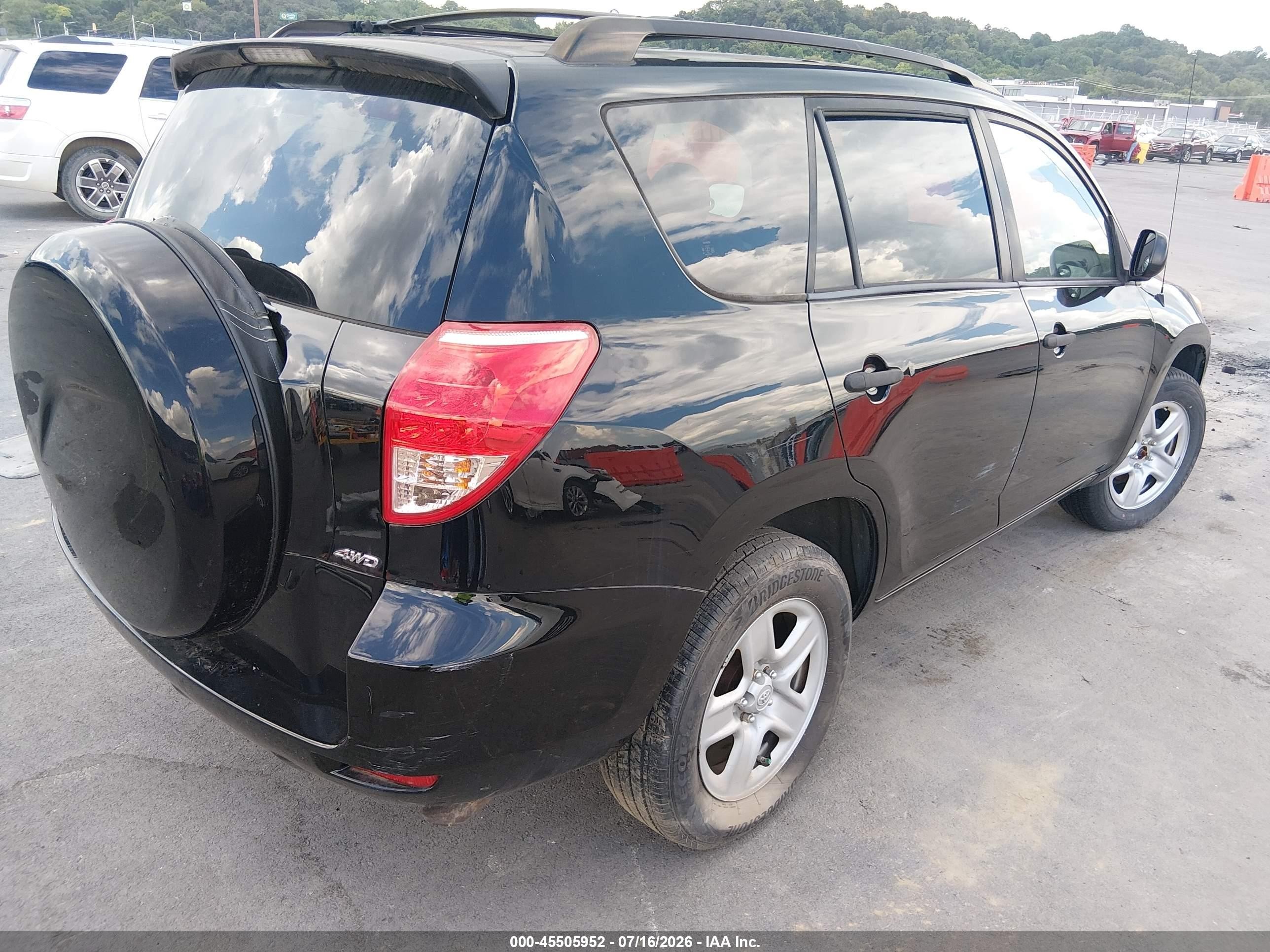 2008 Toyota Rav4   Black vin: JTMBD33V886089606