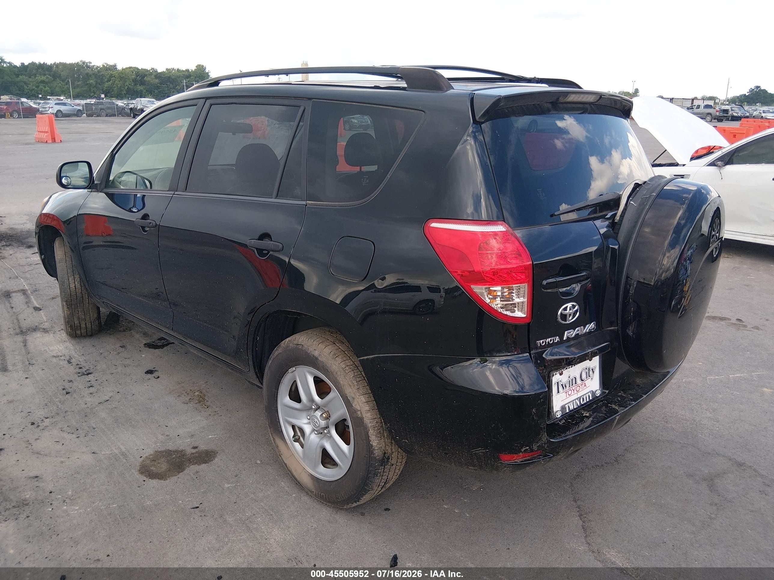 2008 Toyota Rav4   Black vin: JTMBD33V886089606