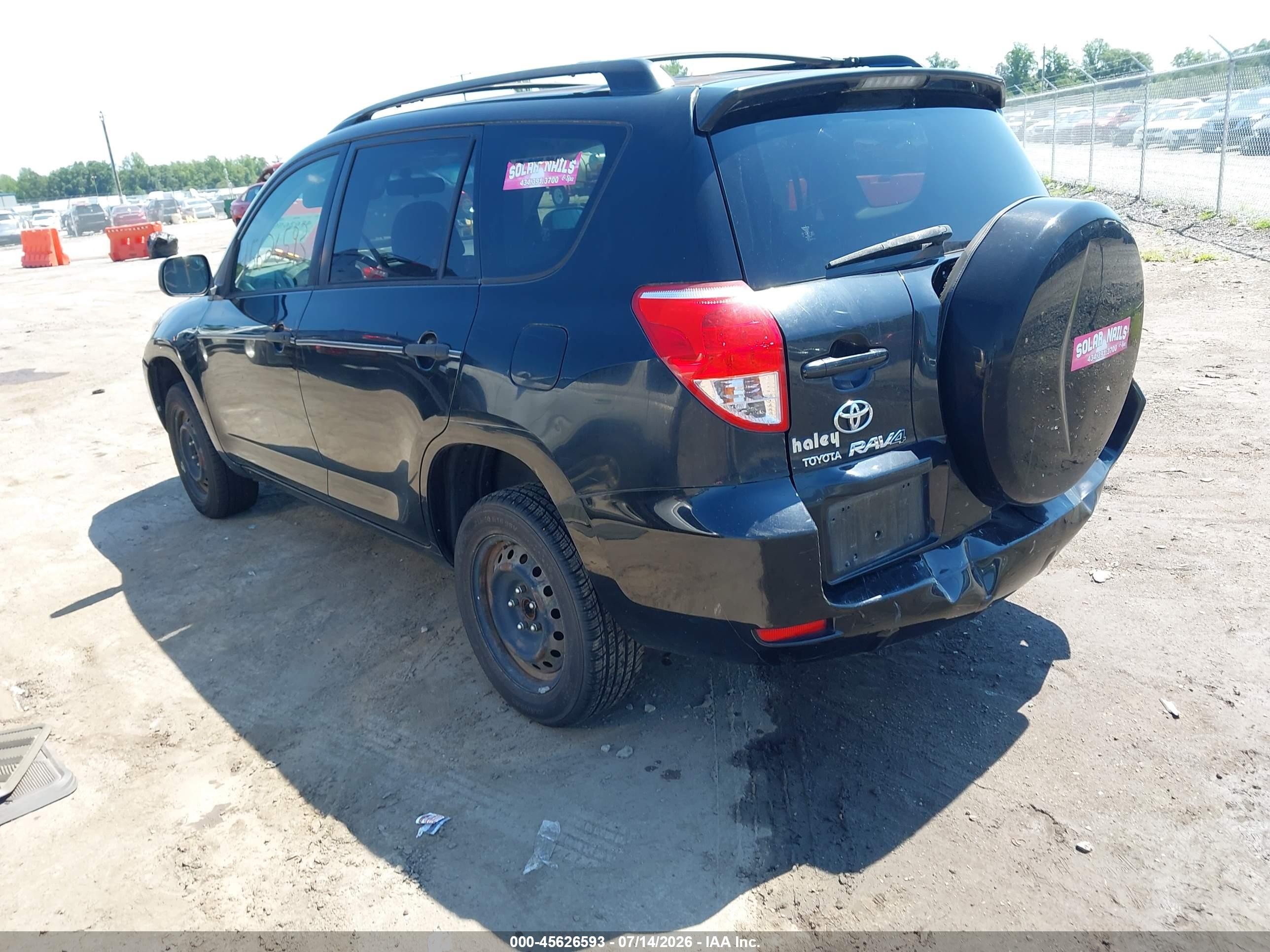 2006 Toyota Rav4   Black vin: JTMBD33V965011239