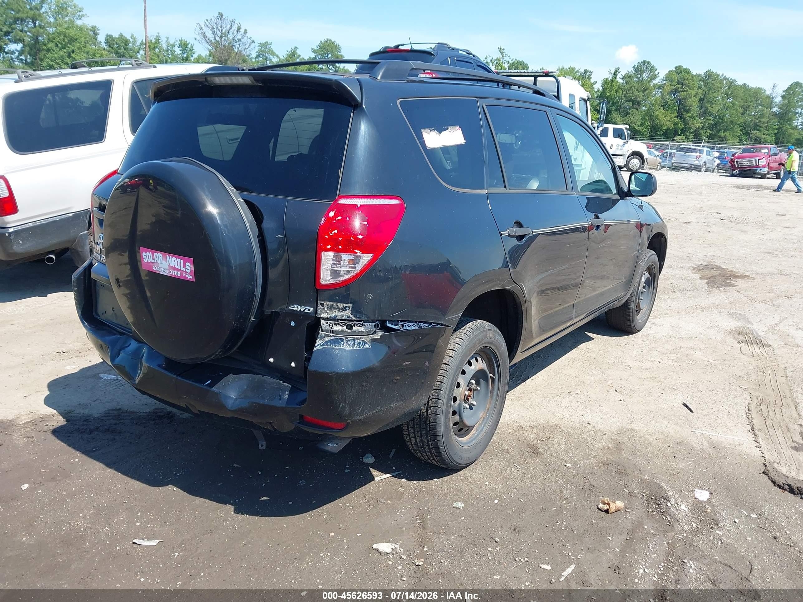 2006 Toyota Rav4   Black vin: JTMBD33V965011239
