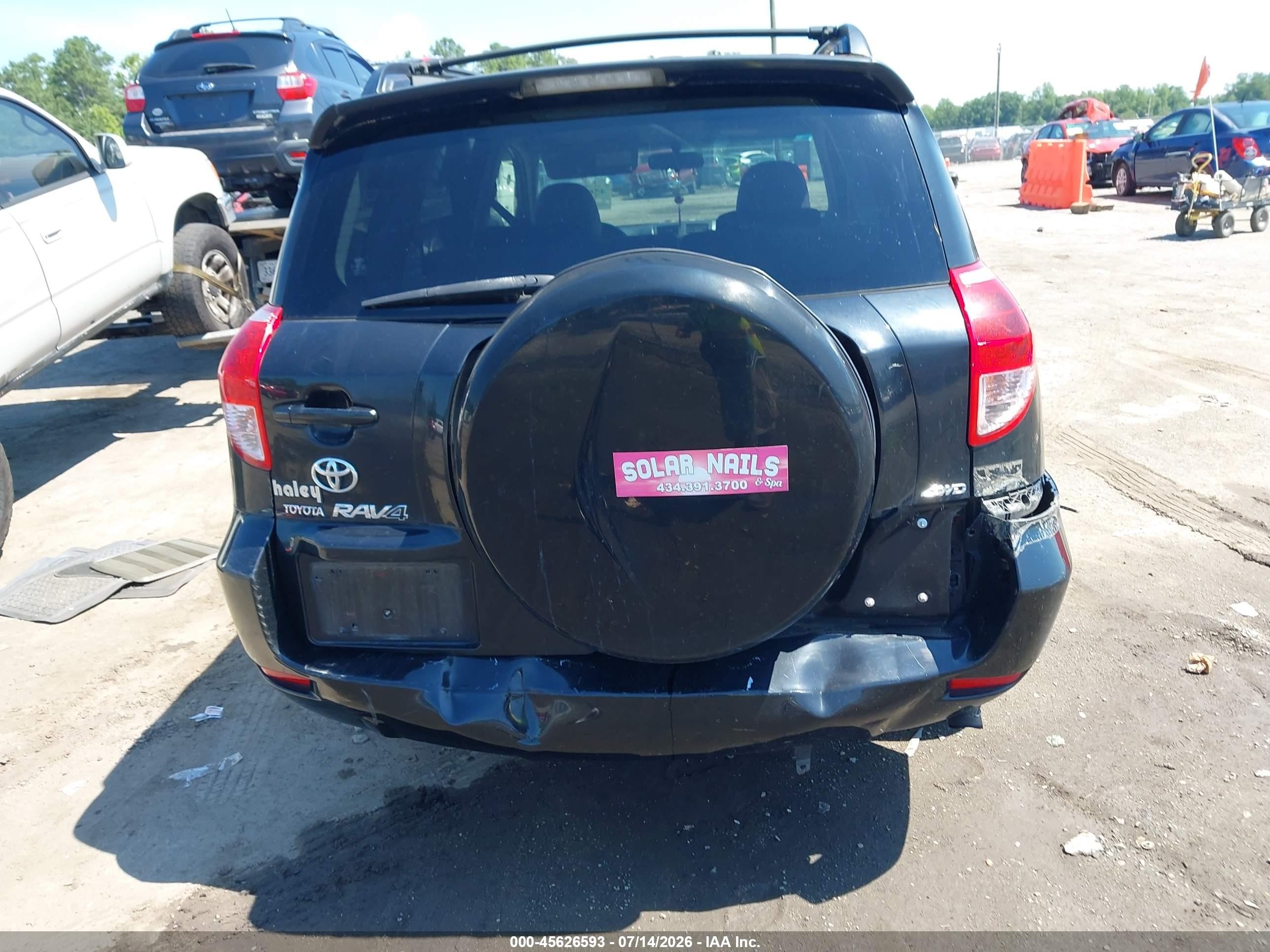 2006 Toyota Rav4   Black vin: JTMBD33V965011239