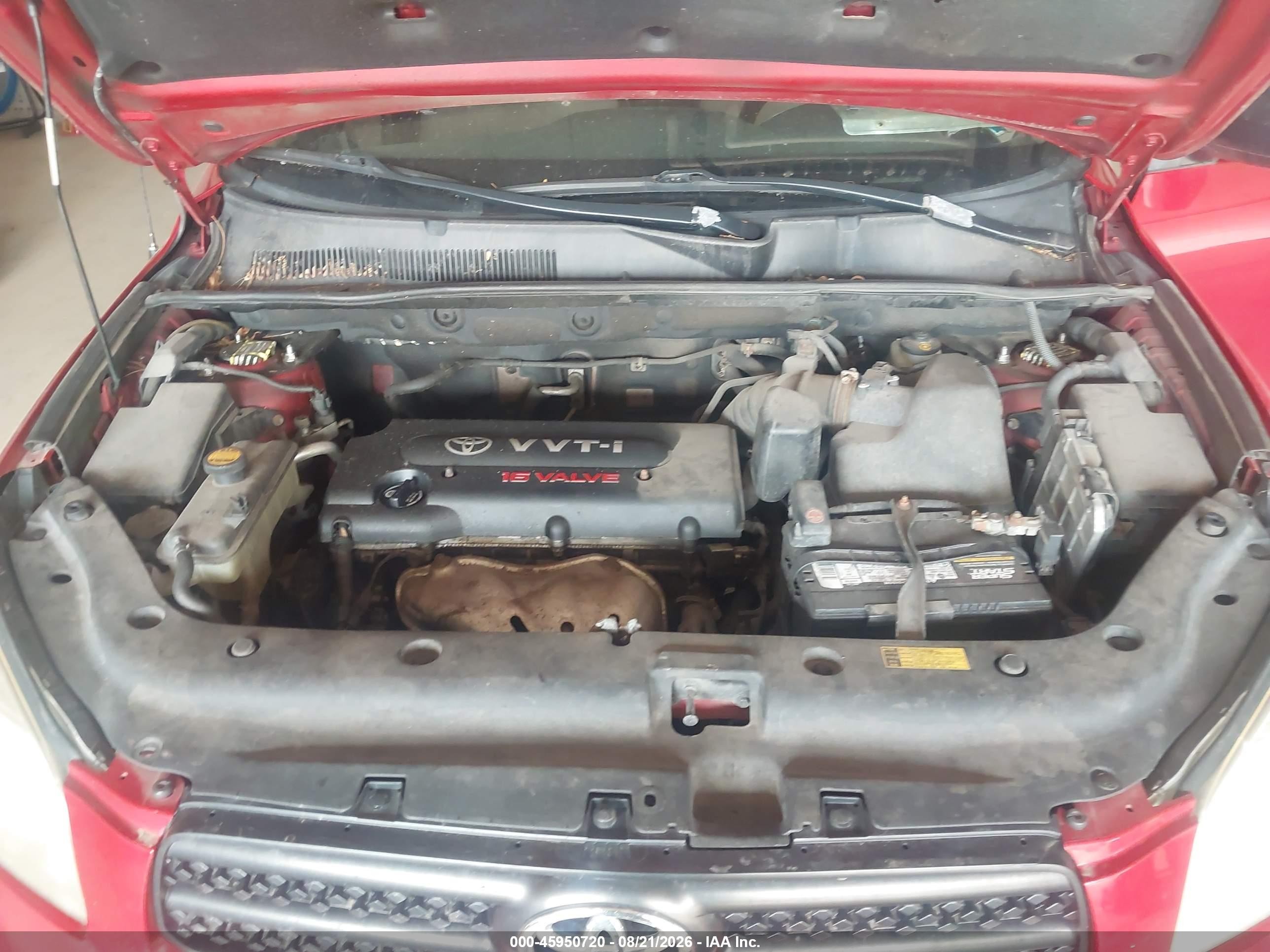 2006 Toyota Rav4   Red vin: JTMBD33V966003636
