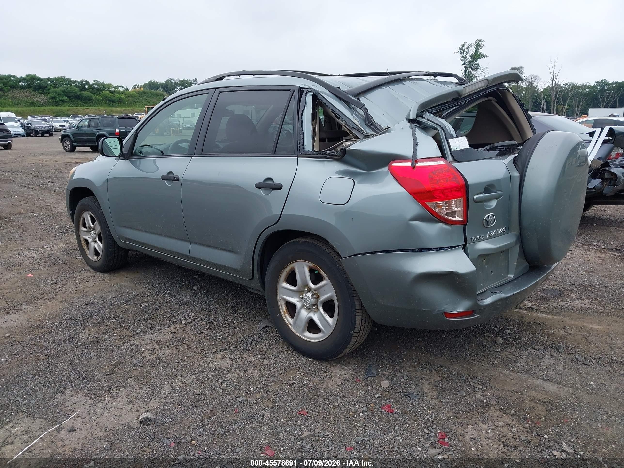 2007 Toyota Rav4   Green vin: JTMBD33V975112461