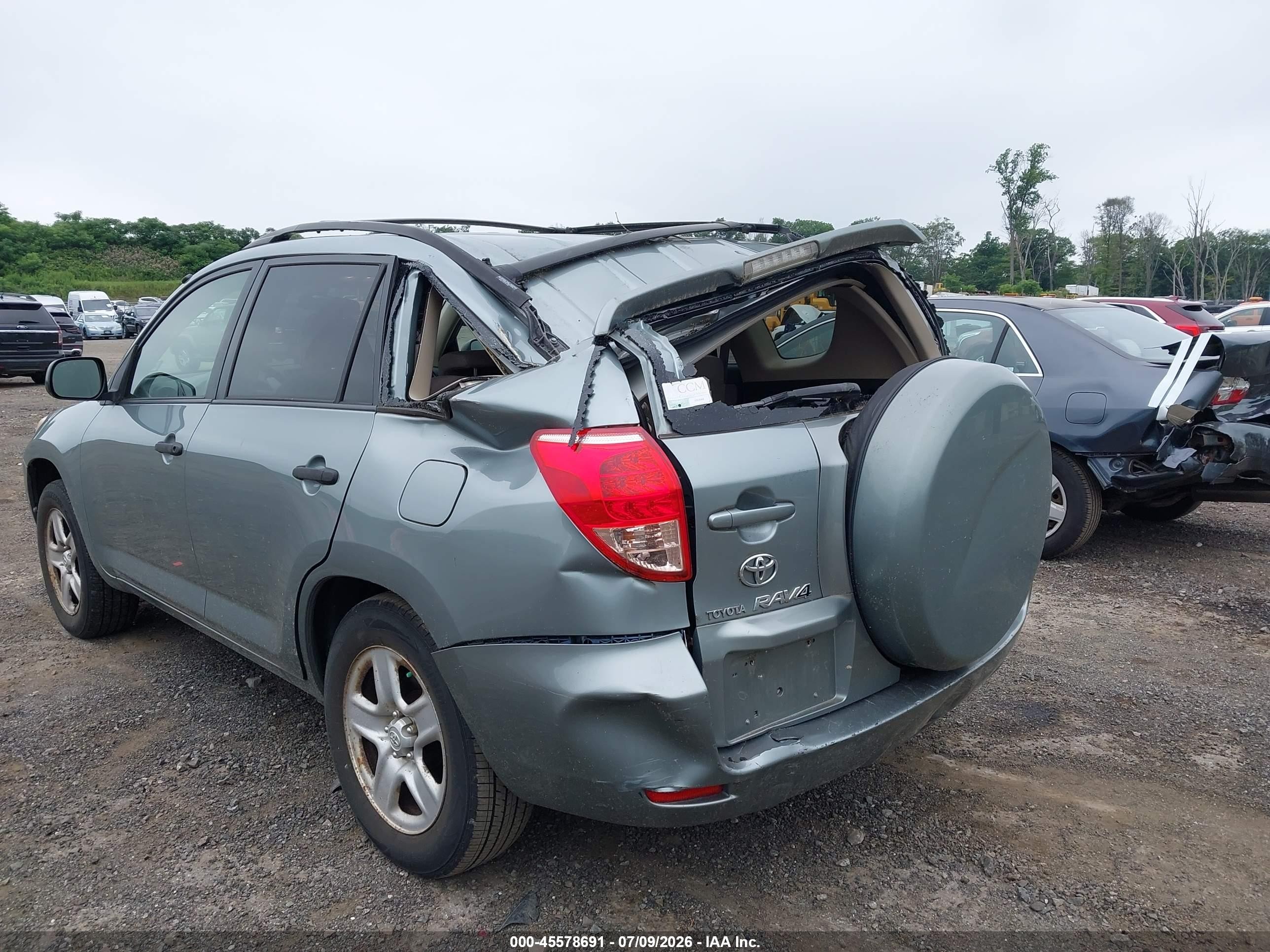 2007 Toyota Rav4   Green vin: JTMBD33V975112461