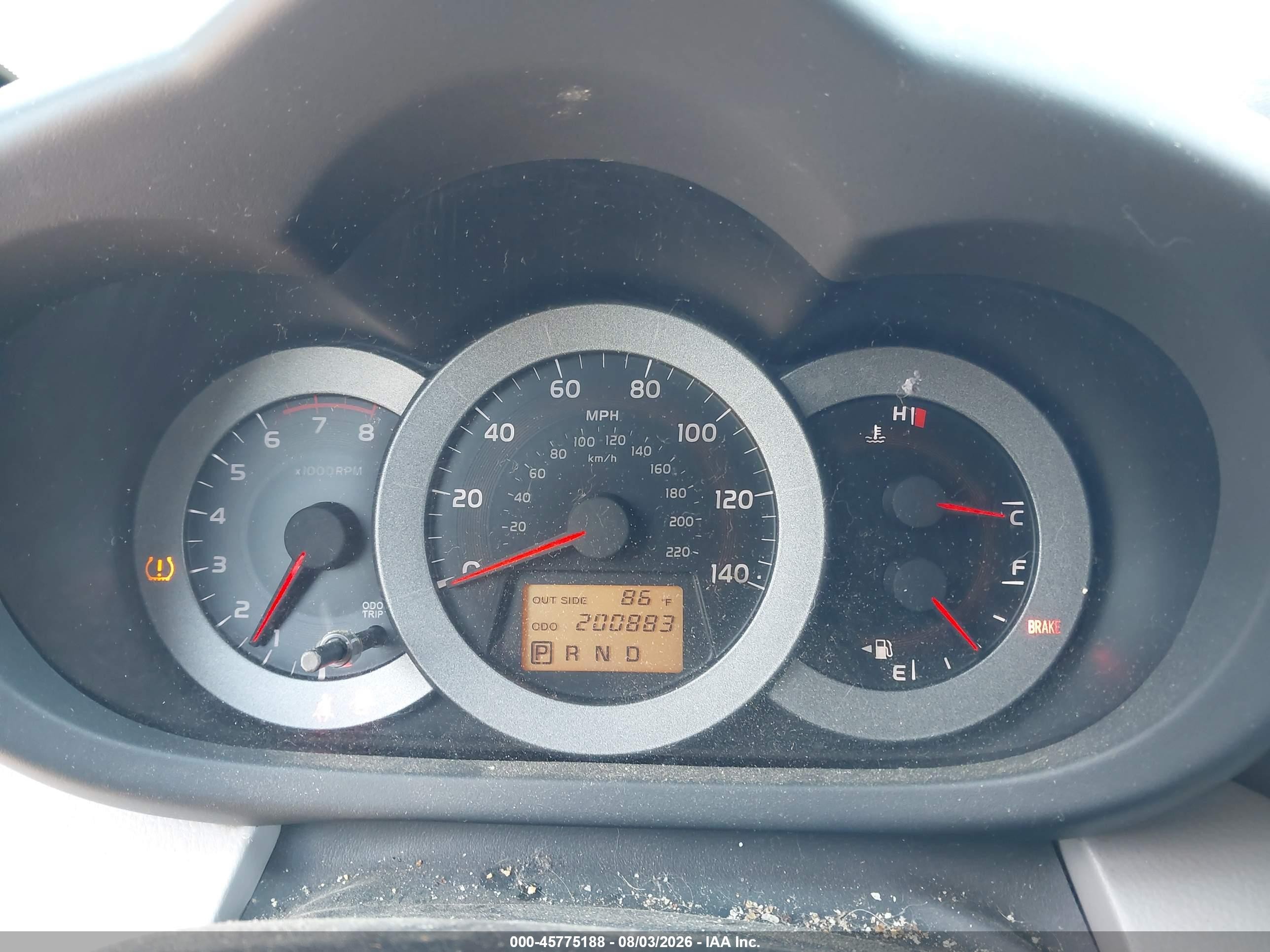 2007 Toyota Rav4   Красный vin: JTMBD33V976053602