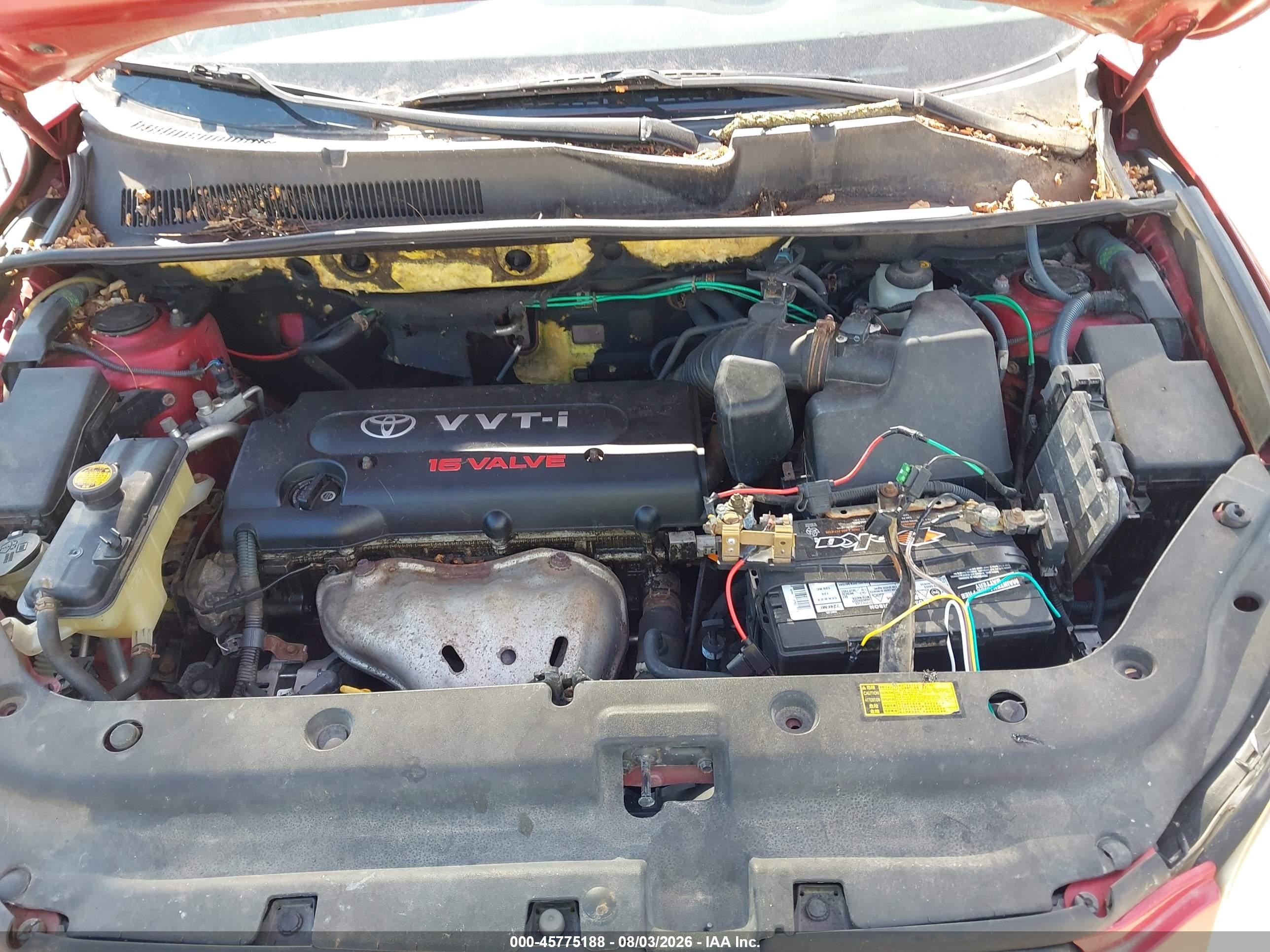 2007 Toyota Rav4   Красный vin: JTMBD33V976053602