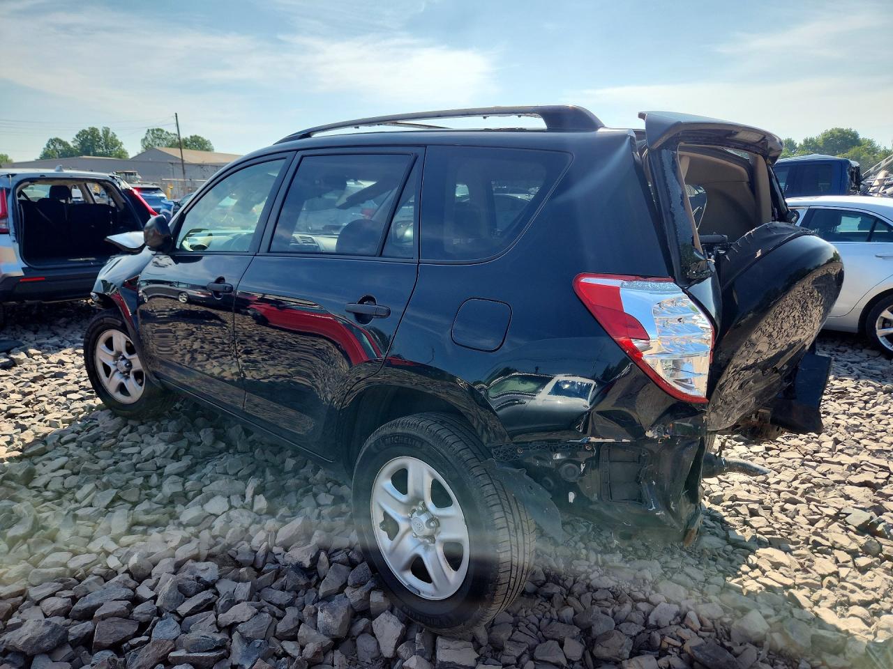 2008 Toyota Rav4 Base Black vin: JTMBD33V985169311