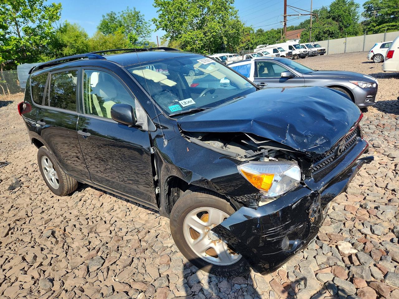 2008 Toyota Rav4 Base Black vin: JTMBD33V985169311