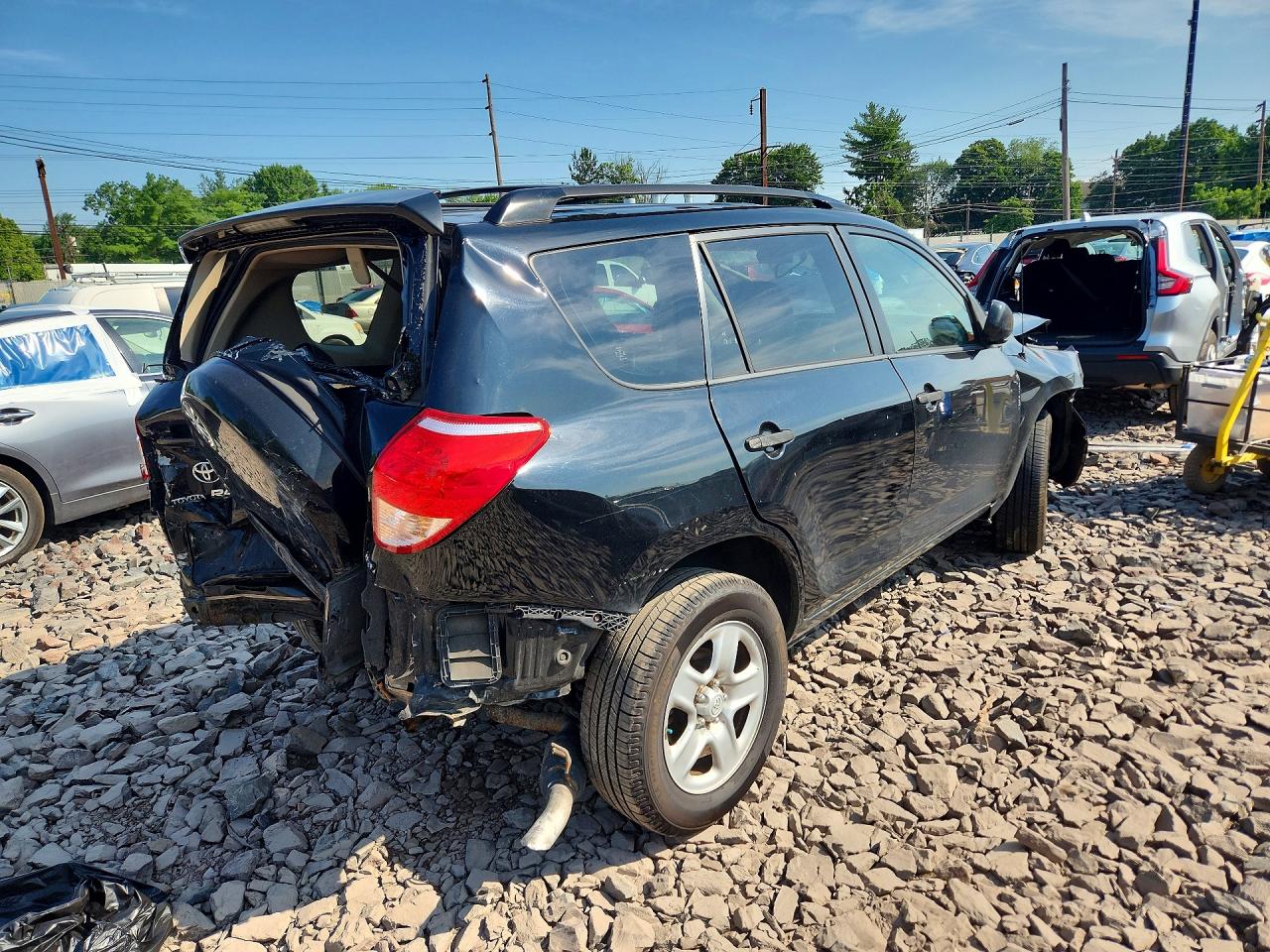 2008 Toyota Rav4 Base Black vin: JTMBD33V985169311