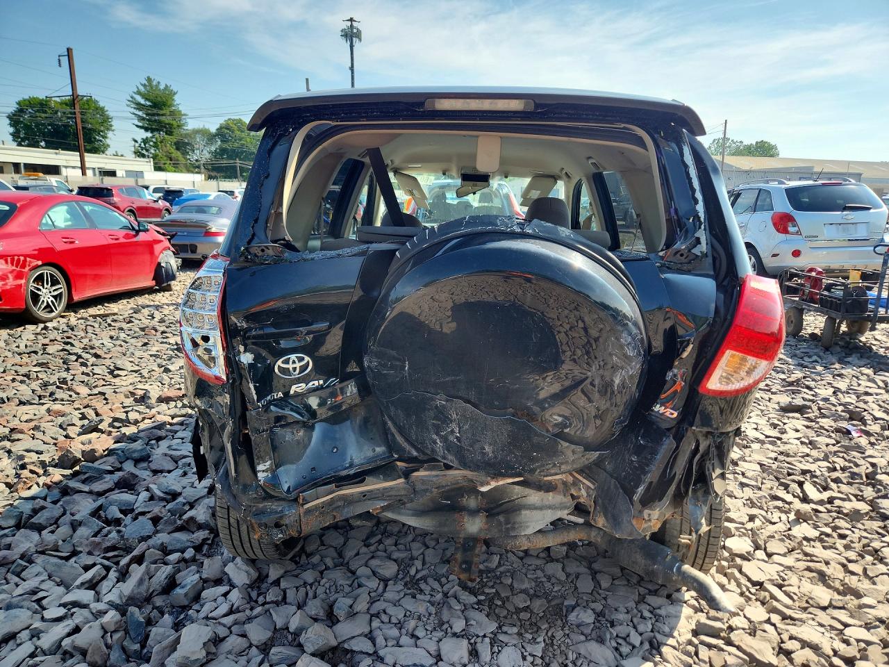 2008 Toyota Rav4 Base Black vin: JTMBD33V985169311