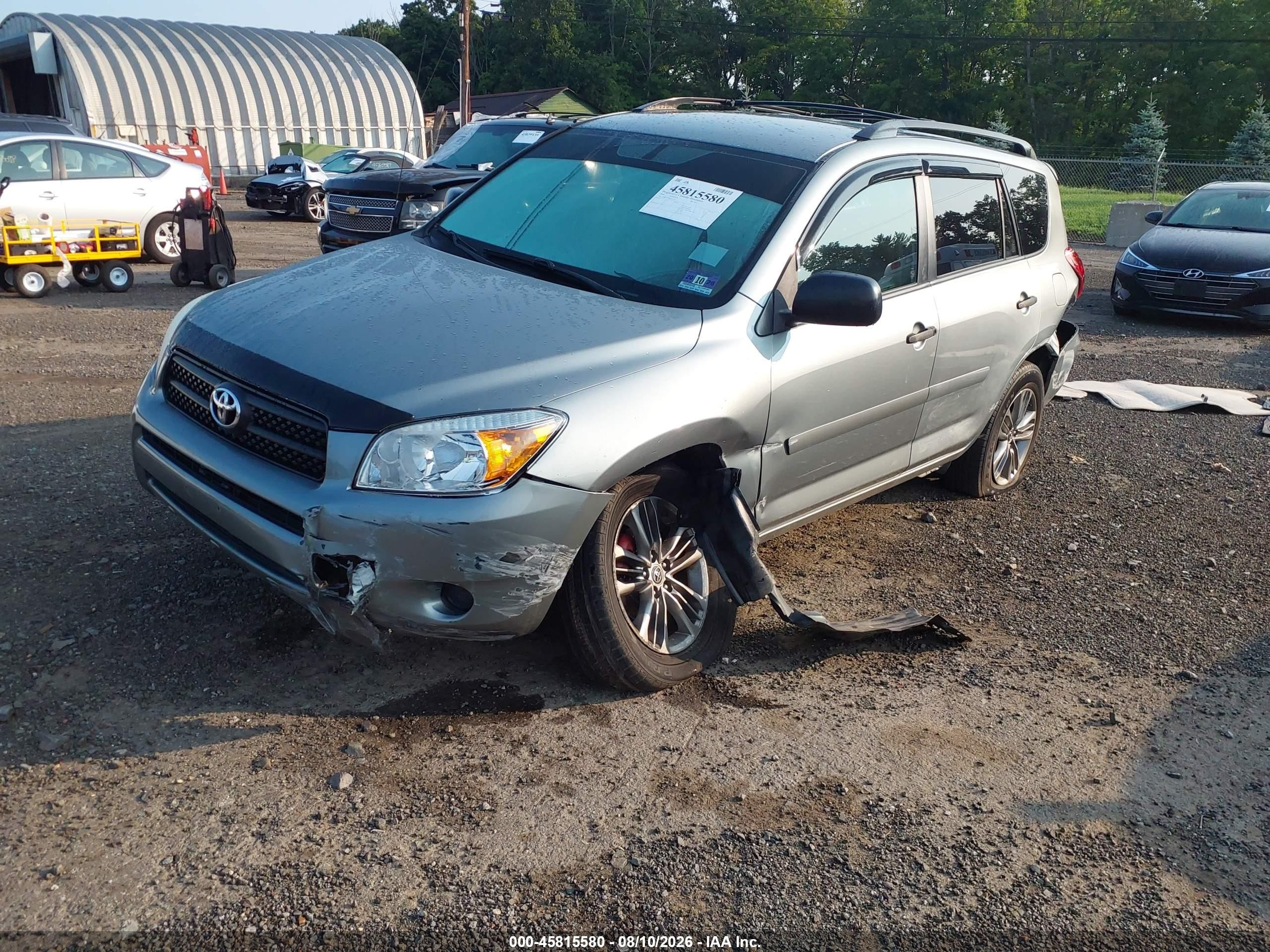 2008 Toyota Rav4 Green vin: JTMBD33V985175917
