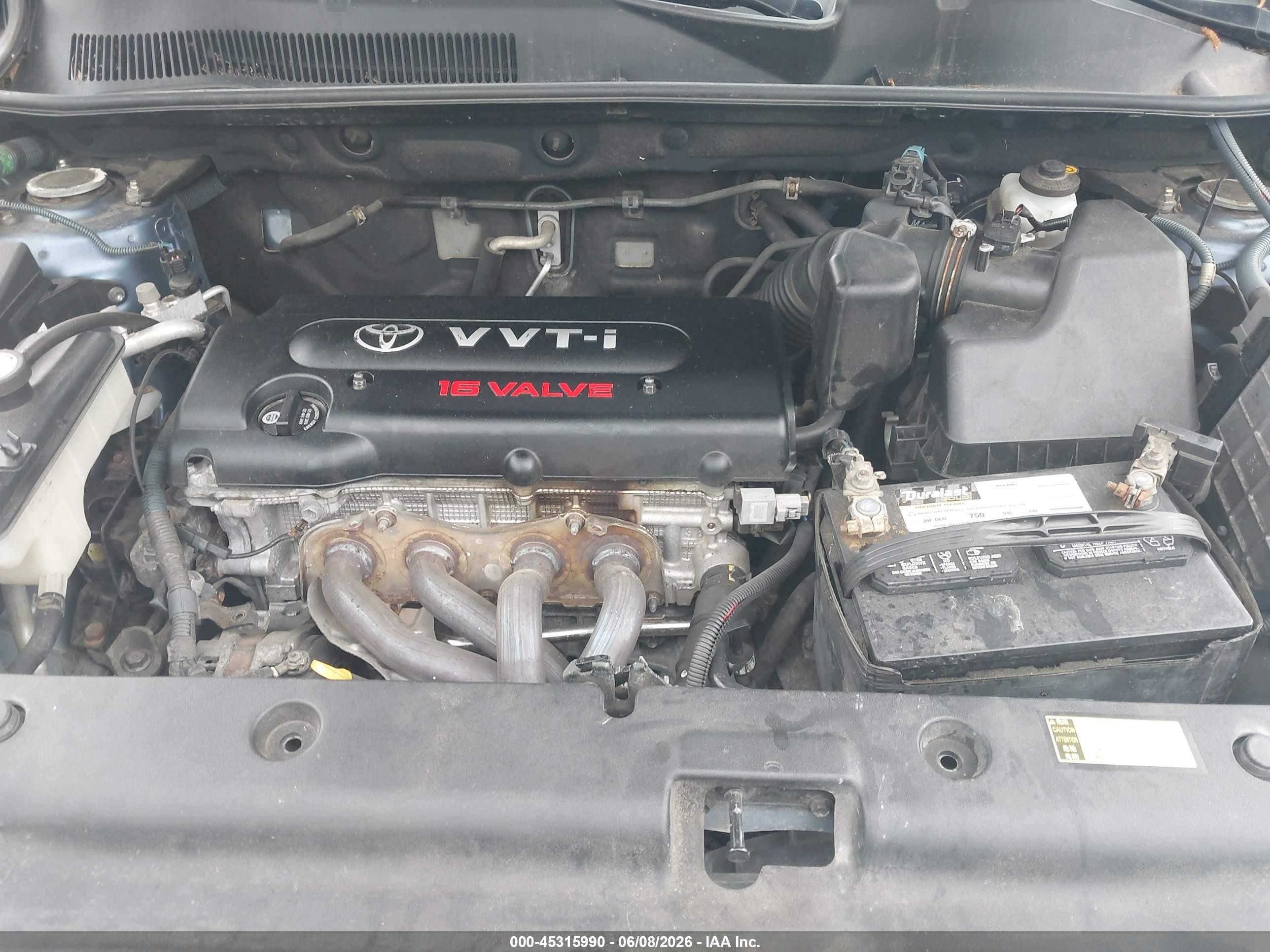 2008 Toyota Rav4   Синий vin: JTMBD33V985194967