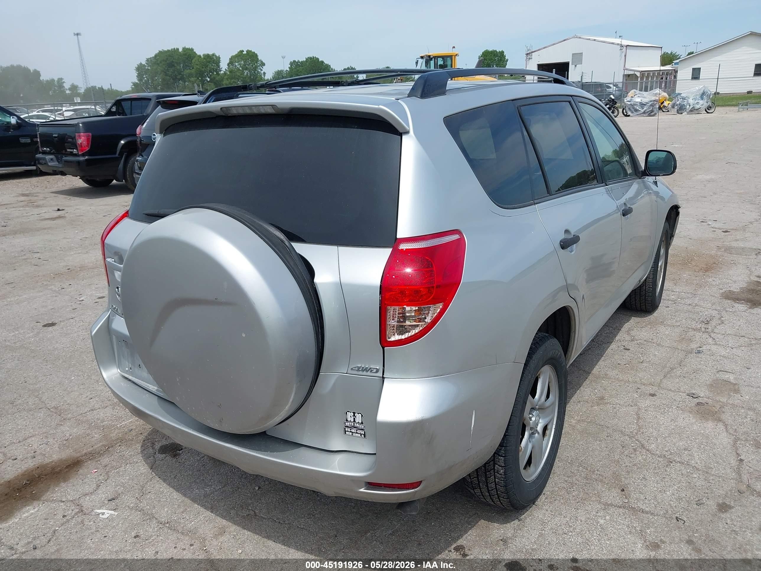 2008 Toyota Rav4   Silver vin: JTMBD33V986085838