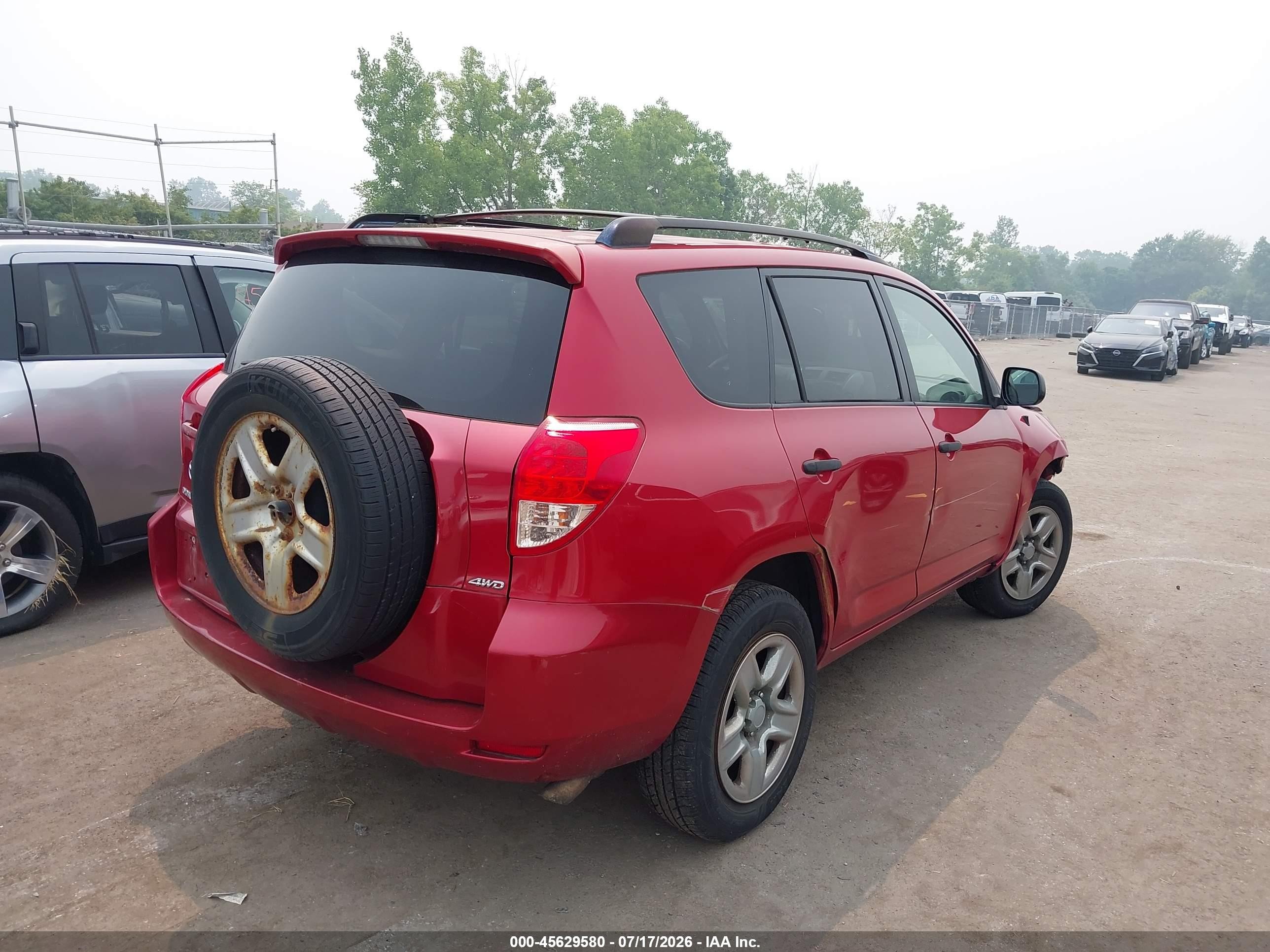 2006 Toyota Rav4   Красный vin: JTMBD33VX66020364
