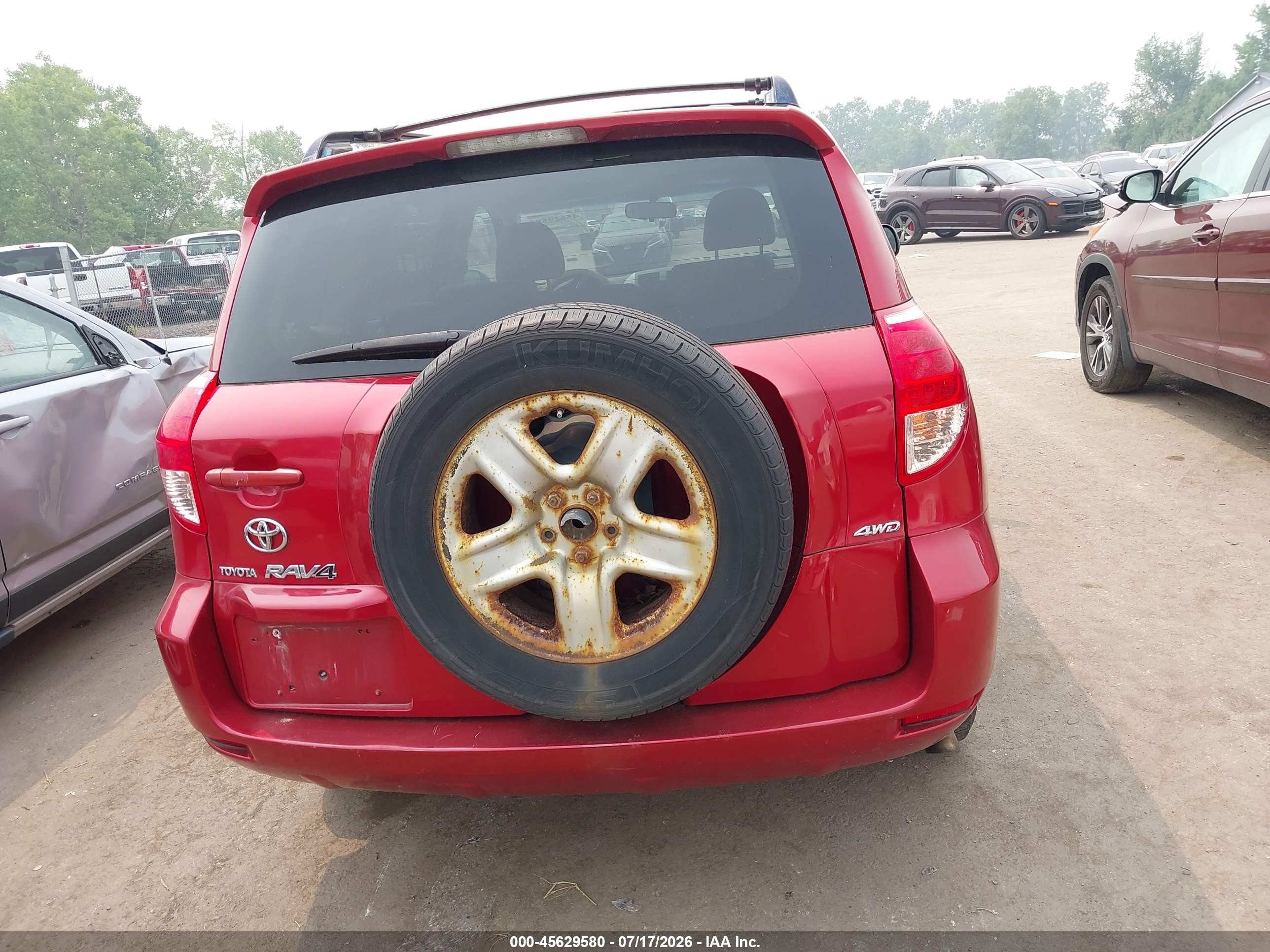 2006 Toyota Rav4   Красный vin: JTMBD33VX66020364