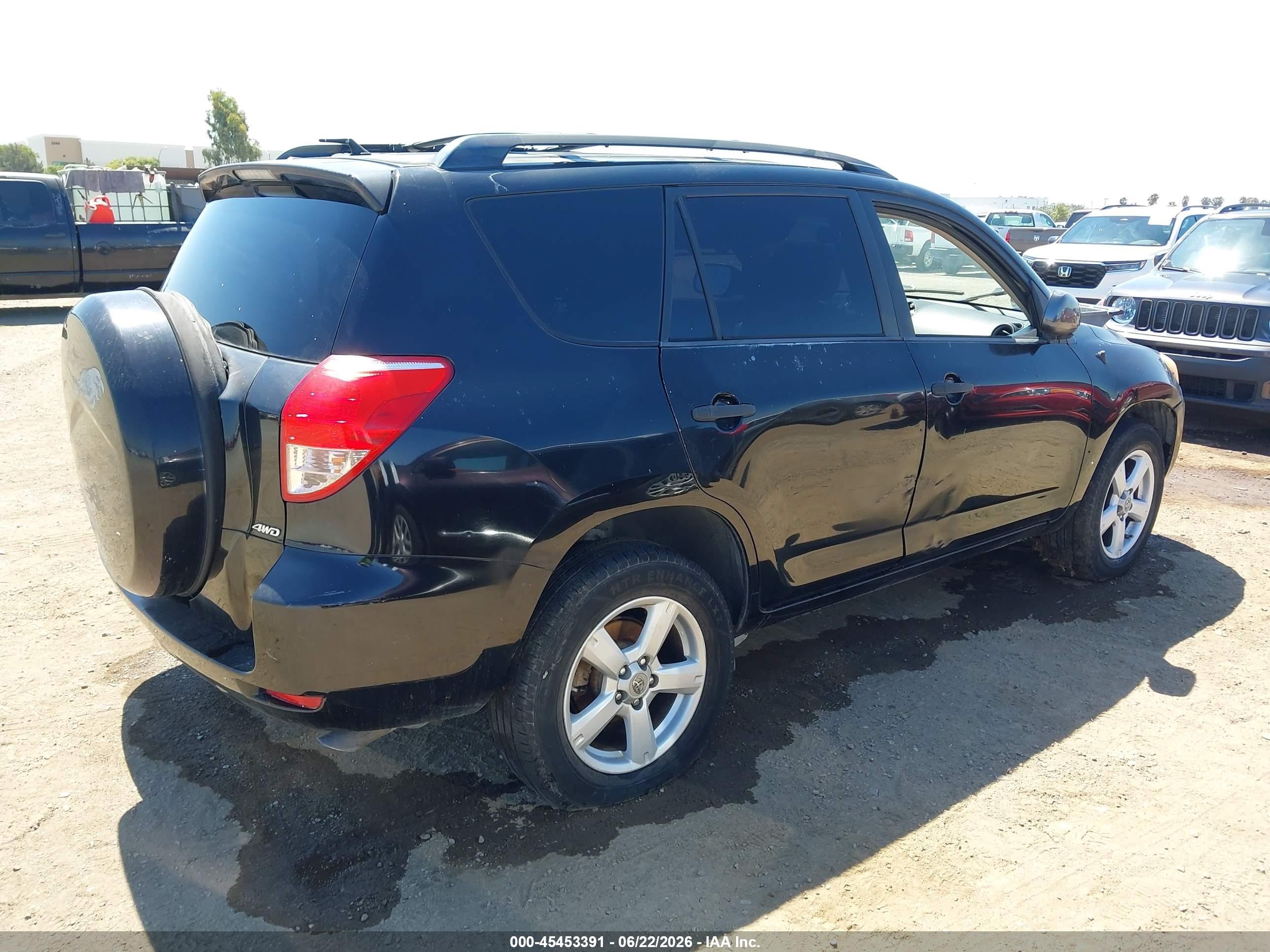2008 Toyota Rav4 Black vin: JTMBD33VX86067297