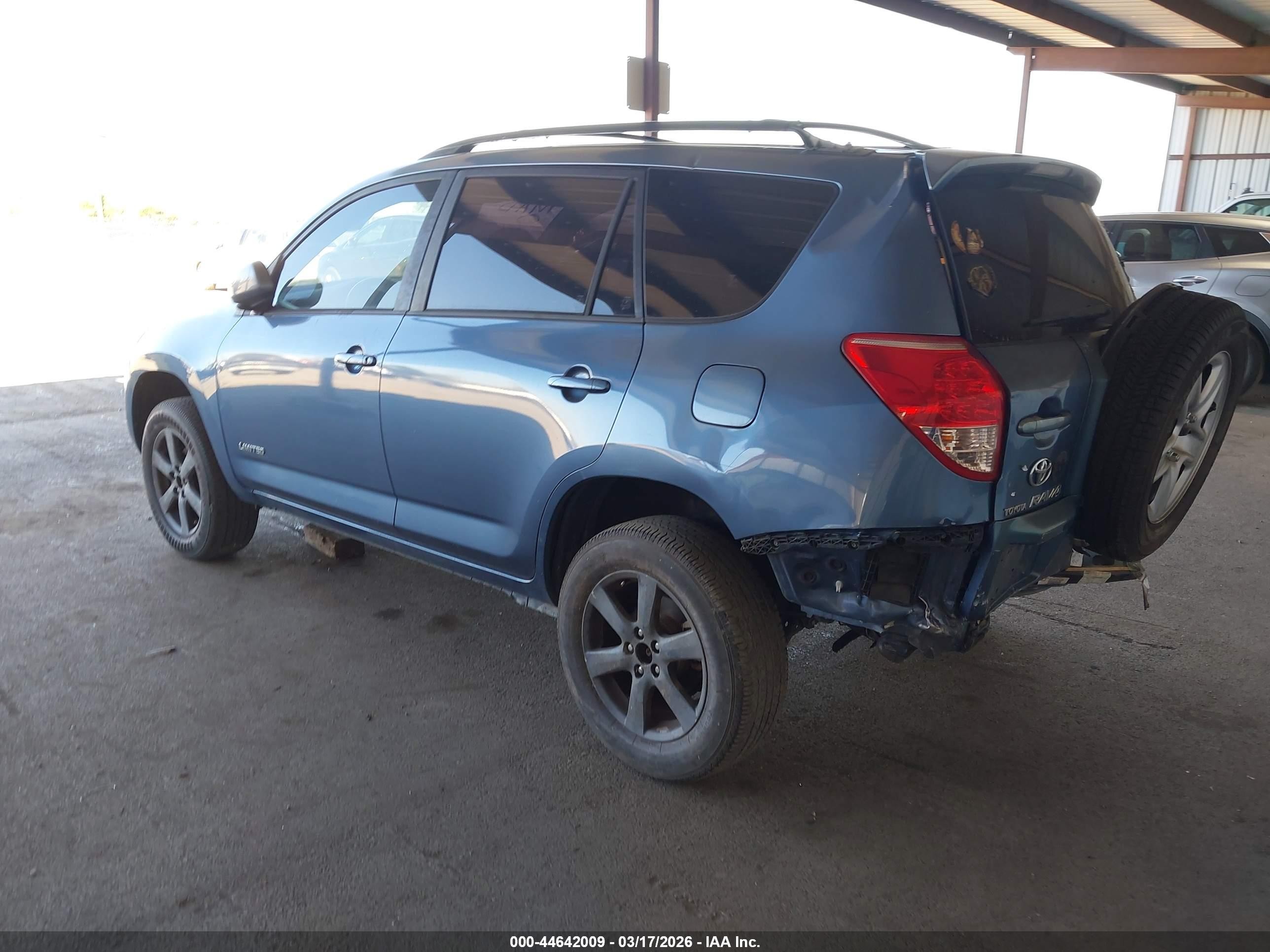 2007 Toyota Rav4 Limited Light Blue vin: JTMBD34V375055575