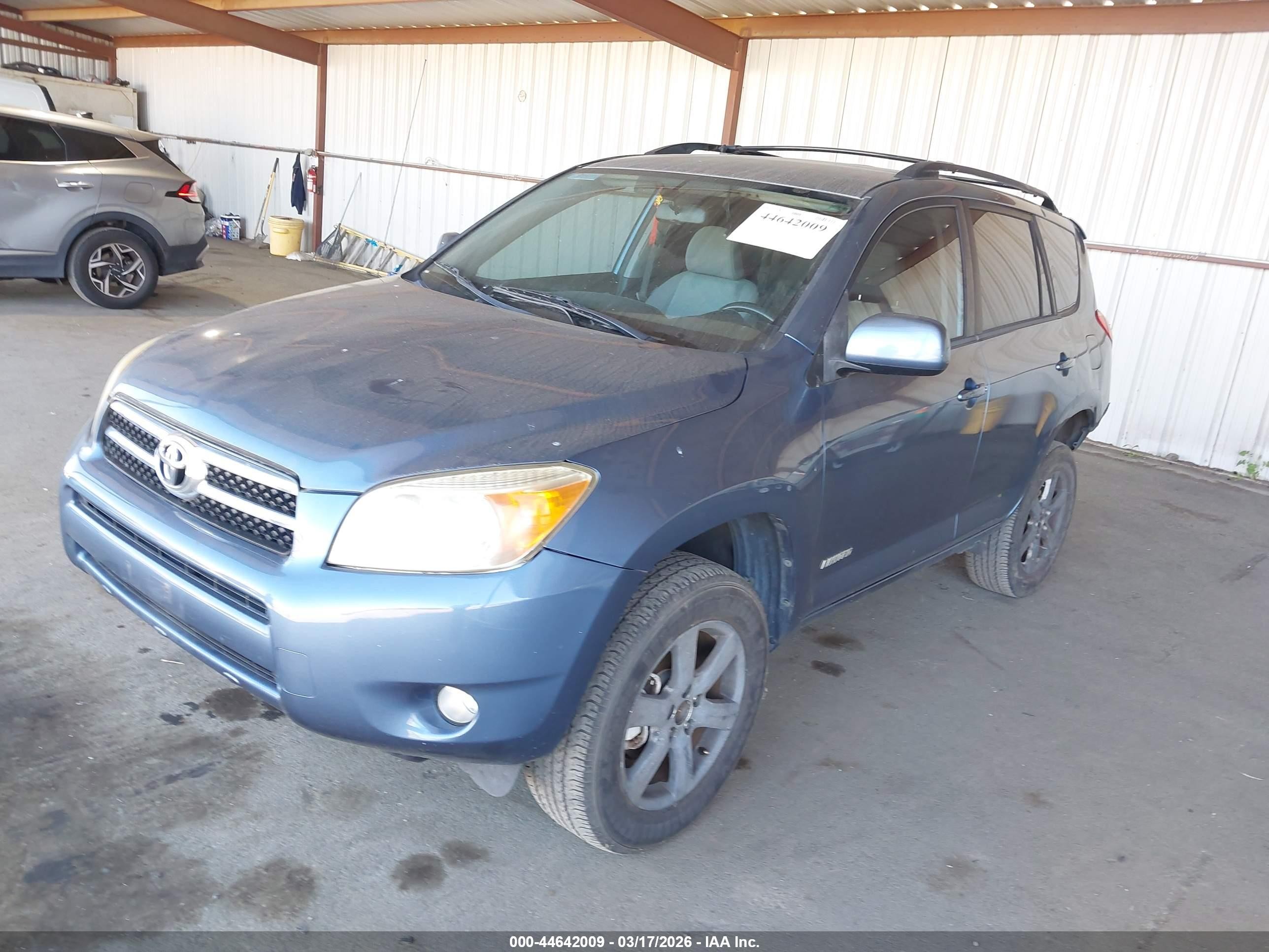 2007 Toyota Rav4 Limited Light Blue vin: JTMBD34V375055575