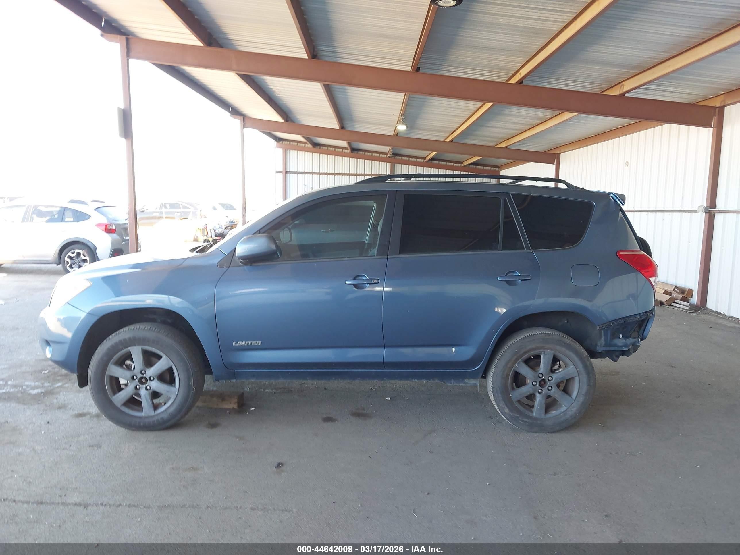 2007 Toyota Rav4 Limited Light Blue vin: JTMBD34V375055575