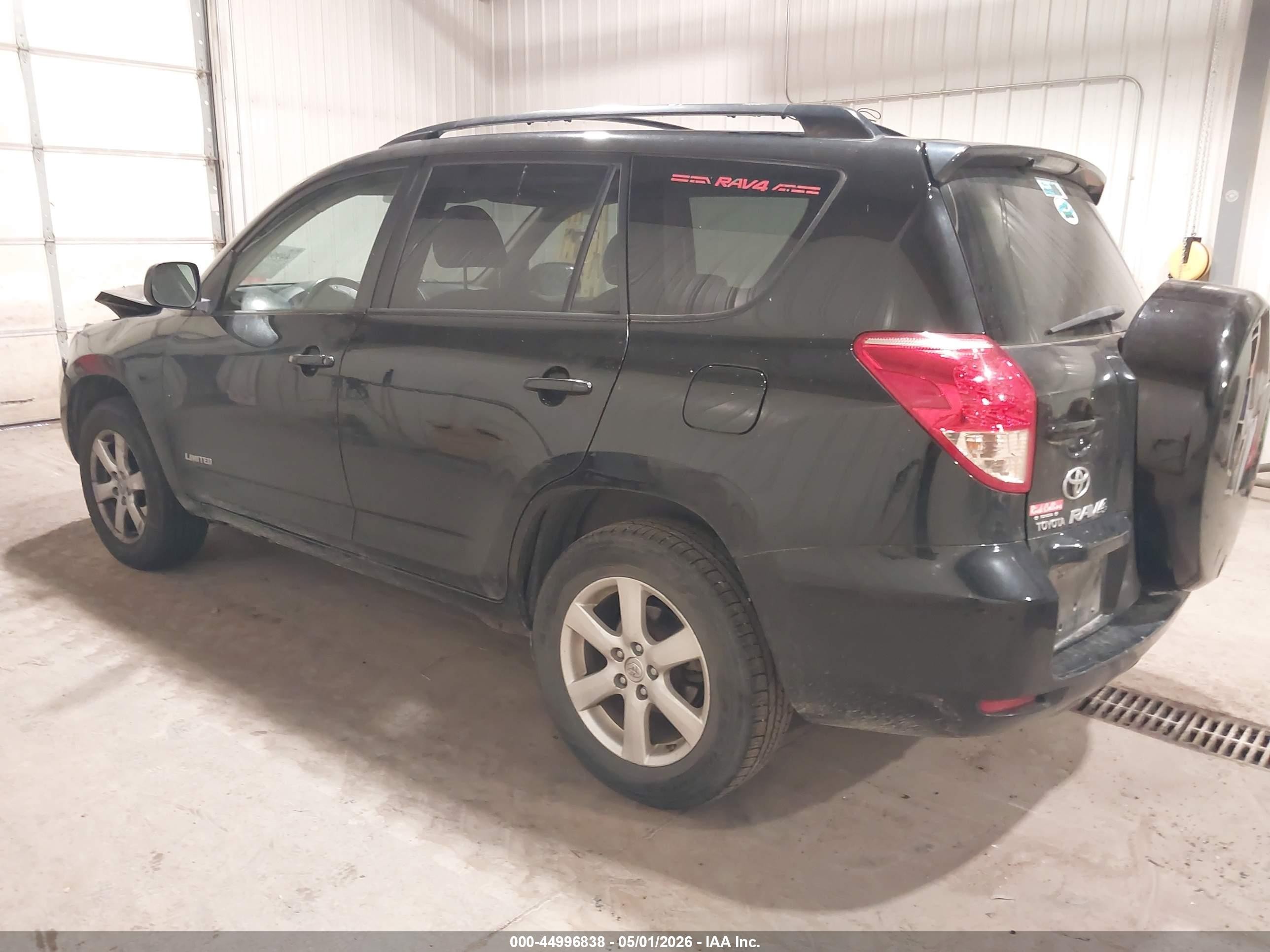 2008 Toyota Rav4 Limited Black vin: JTMBD34V685215286