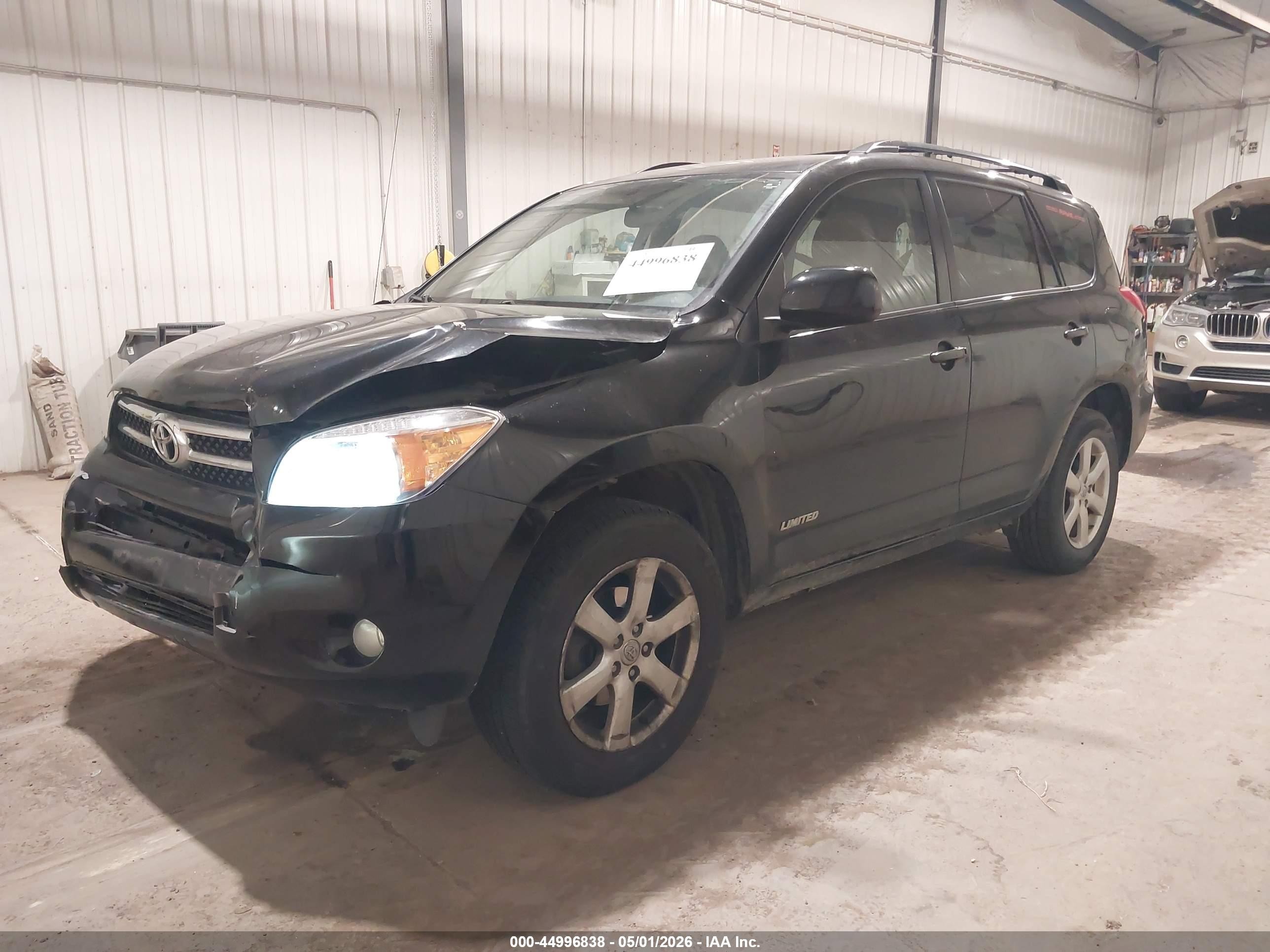 2008 Toyota Rav4 Limited Black vin: JTMBD34V685215286