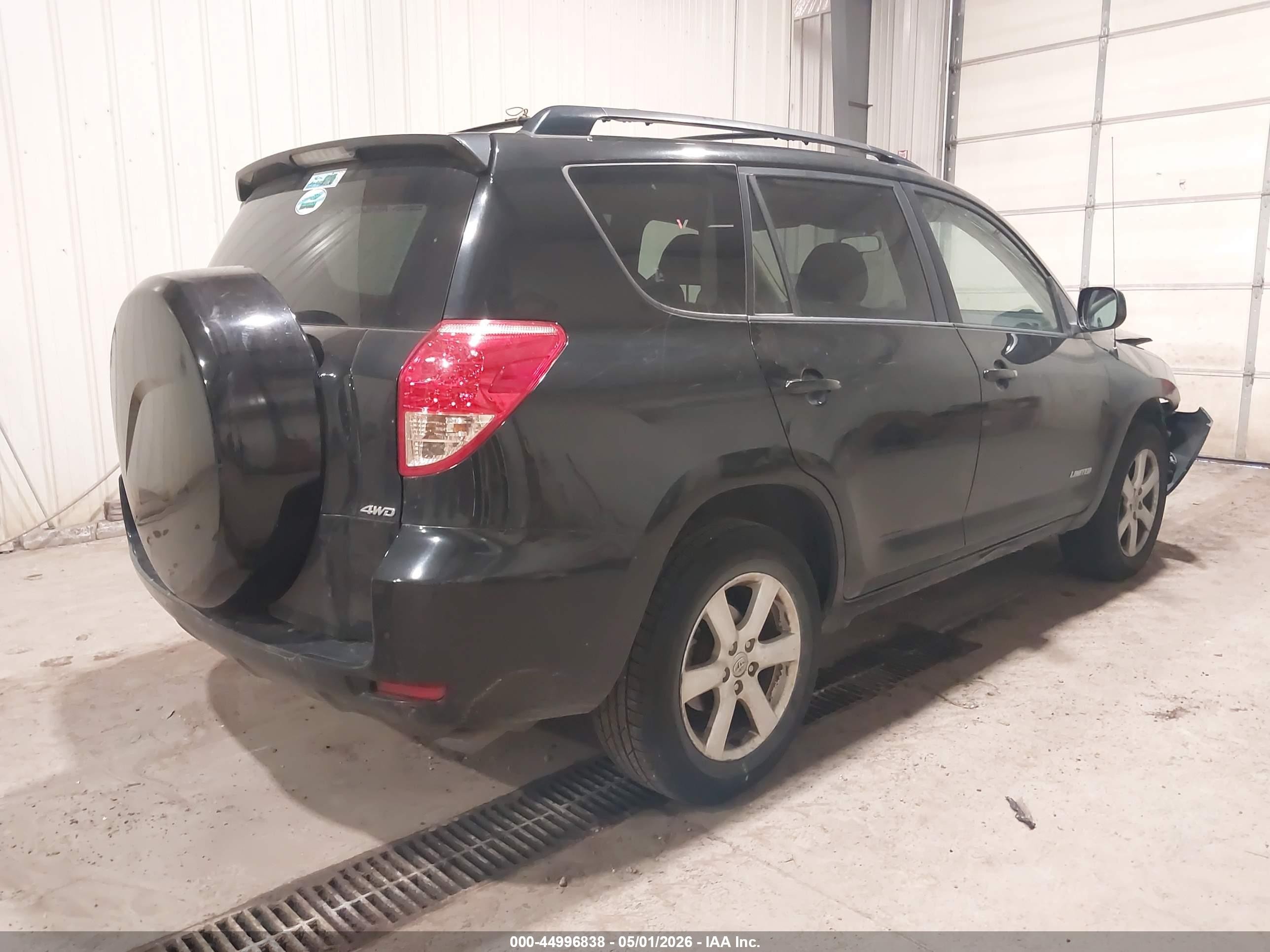 2008 Toyota Rav4 Limited Black vin: JTMBD34V685215286