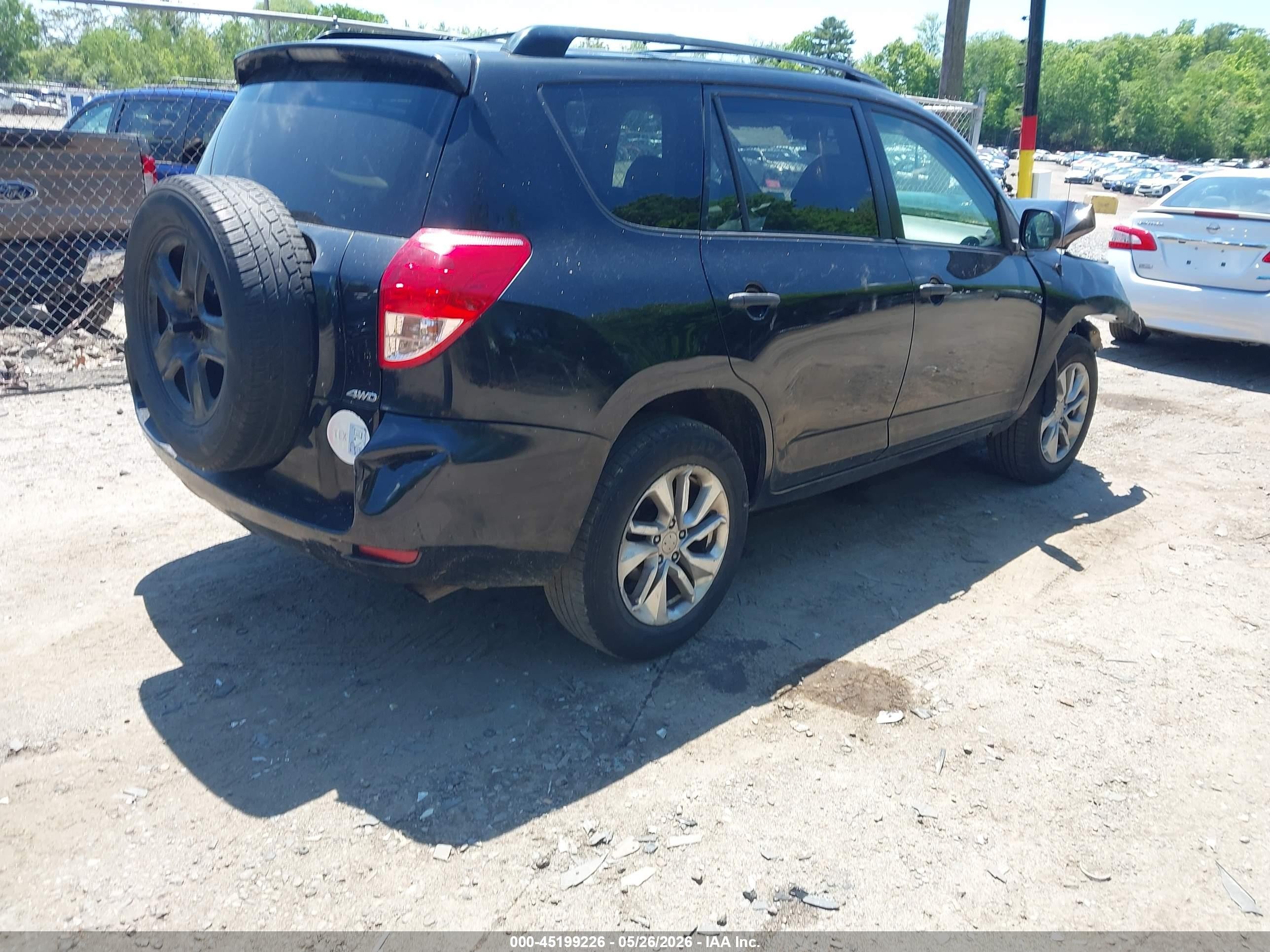 2006 Toyota Rav4   Black vin: JTMBD35V265005148