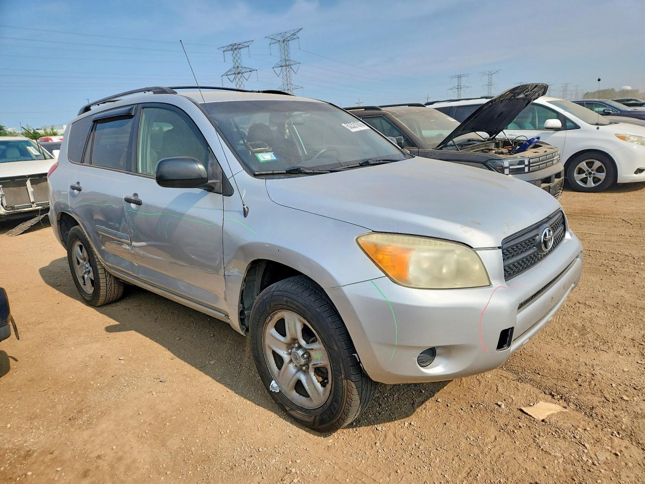 2006 Toyota Rav4 Base Silver vin: JTMBD35V265049117