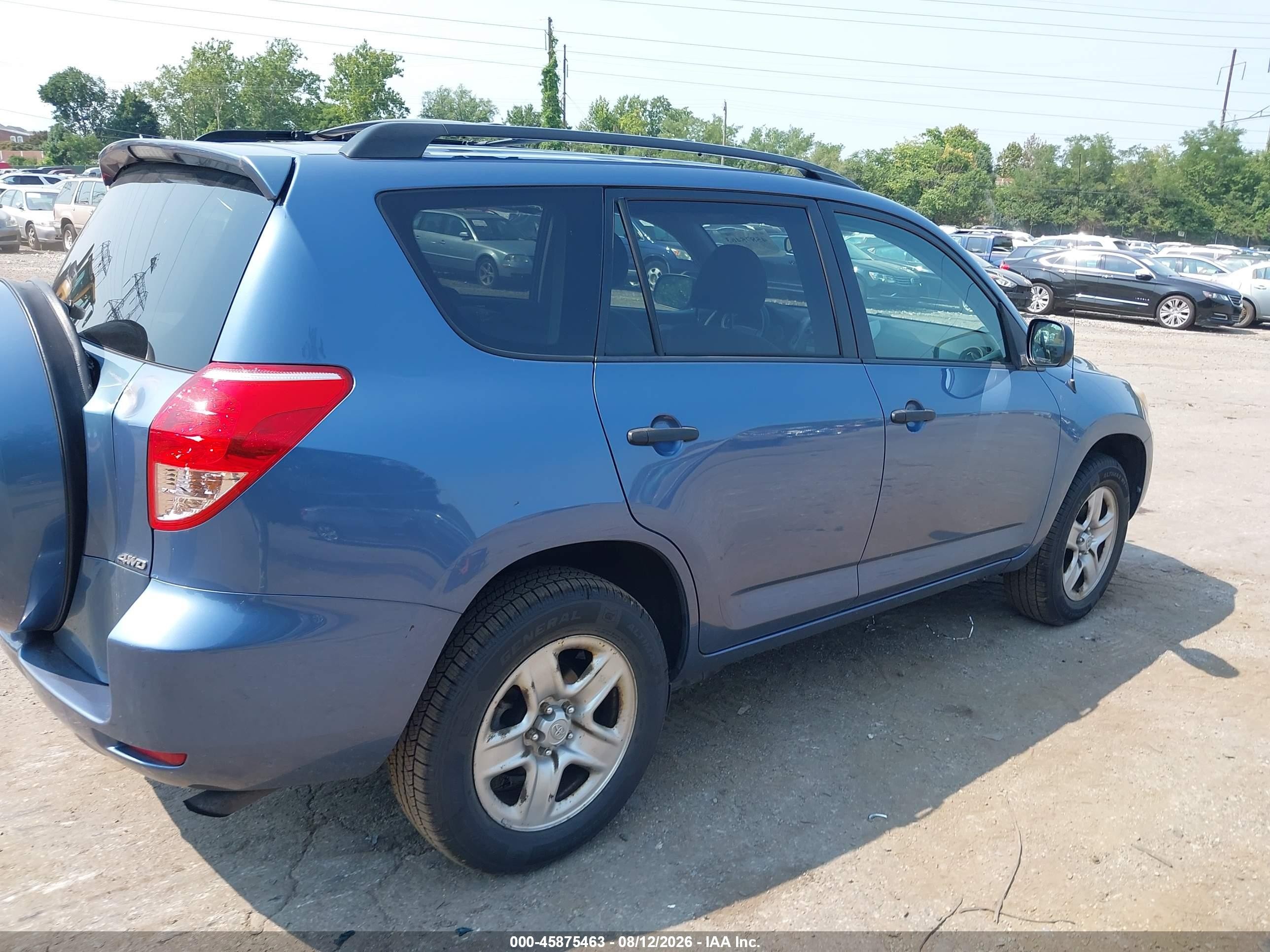 2008 Toyota Rav4   Blue vin: JTMBD35V285191633