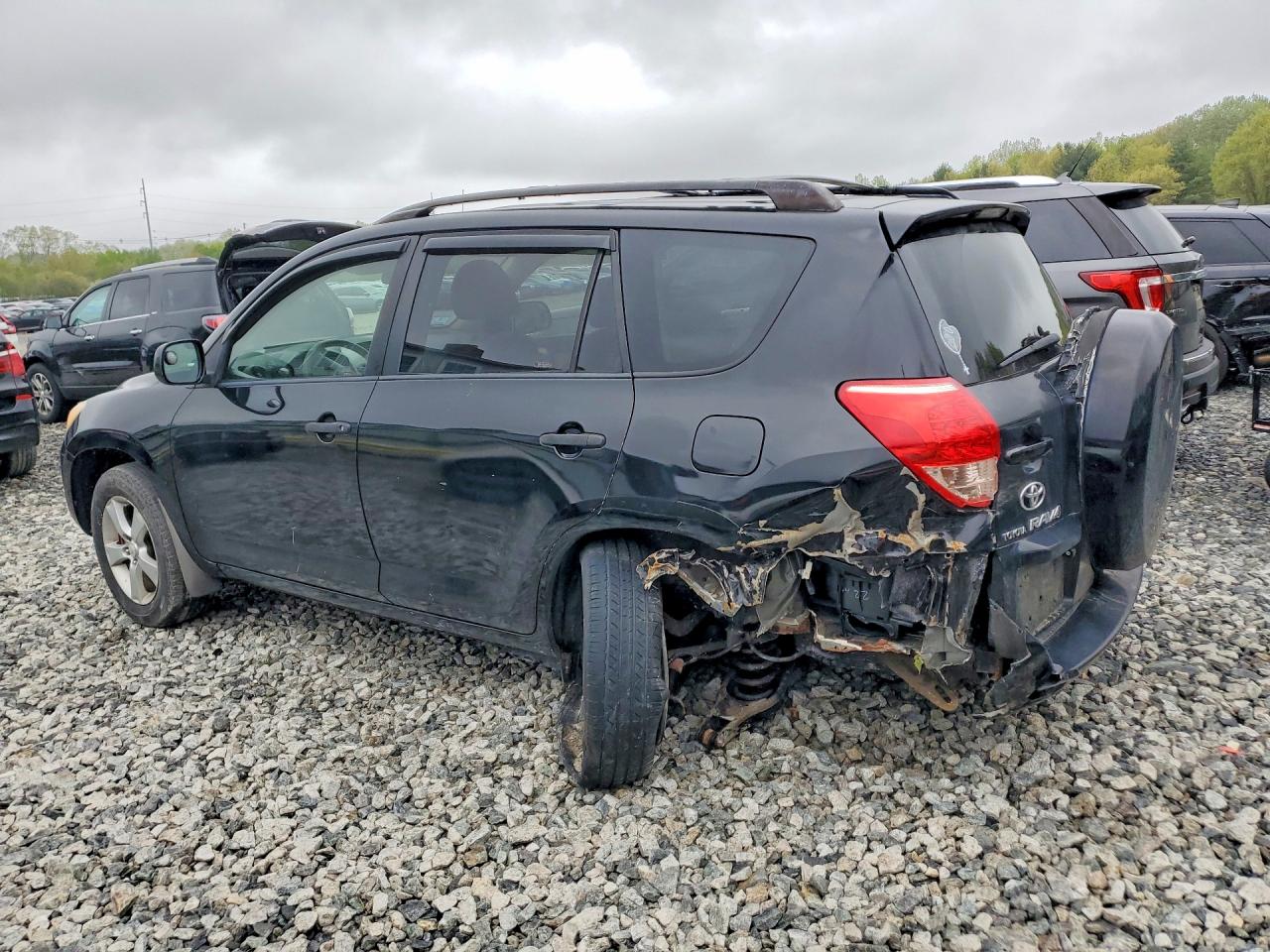 2008 Toyota Rav4 Base Black vin: JTMBD35V485127089